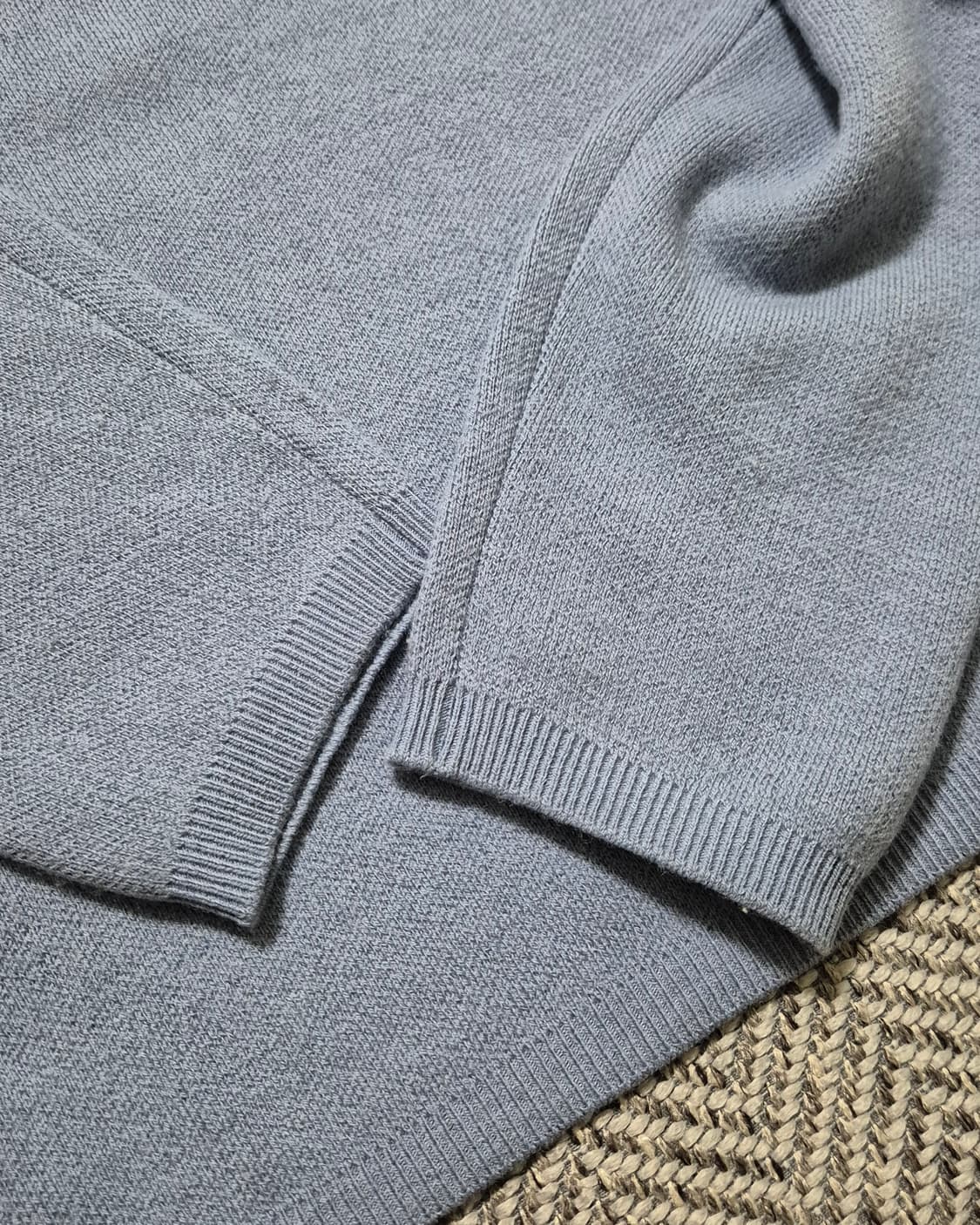 COOR 탑필 울라운드니트 M (블루그레이) 상품이미지4