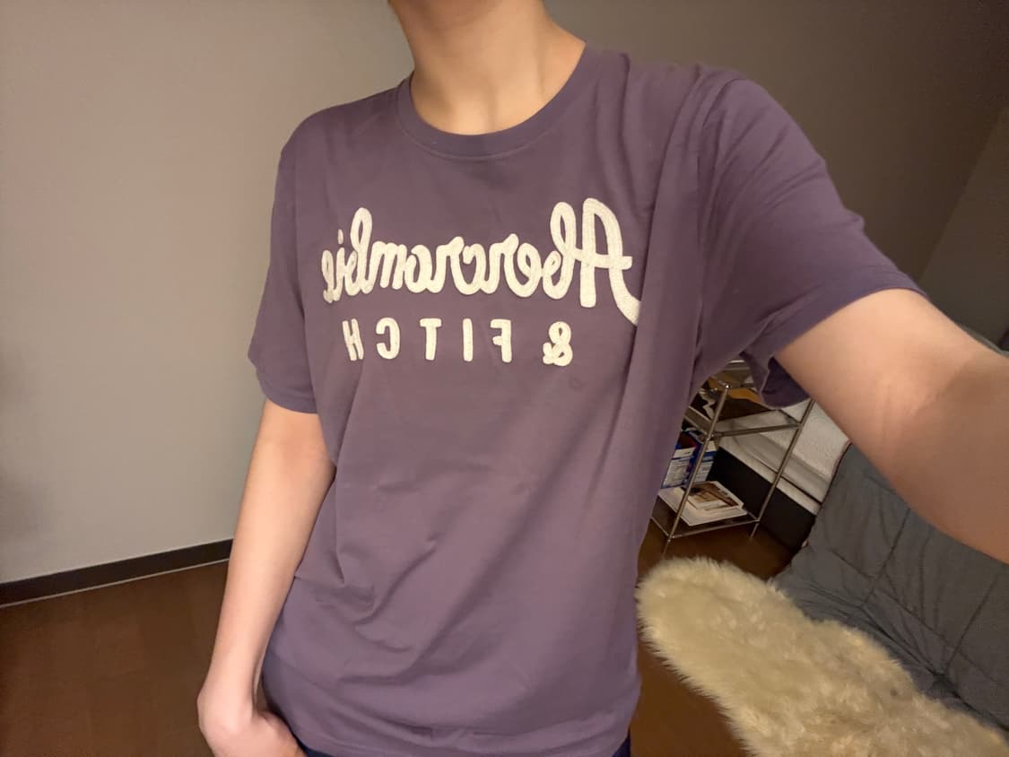 아베크롬비 라벤터 반팔티 모리걸 하구미 상품이미지1