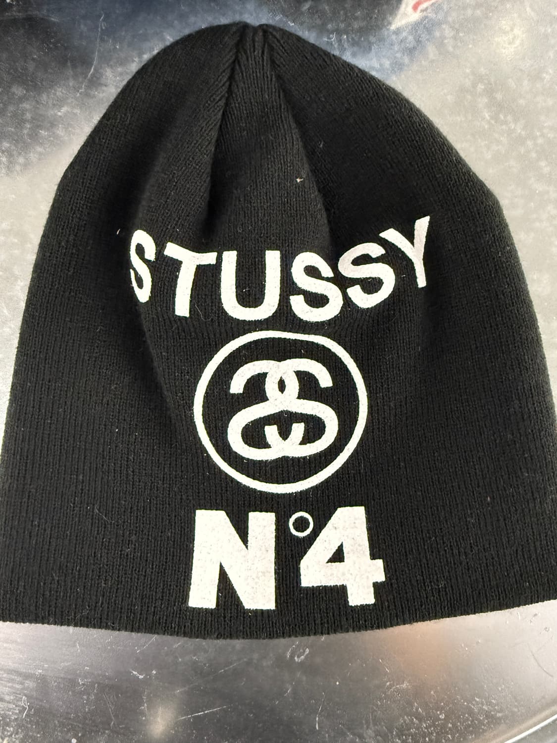 스투시 스컬캡 넘버4 블랙니트 비니 상품이미지2