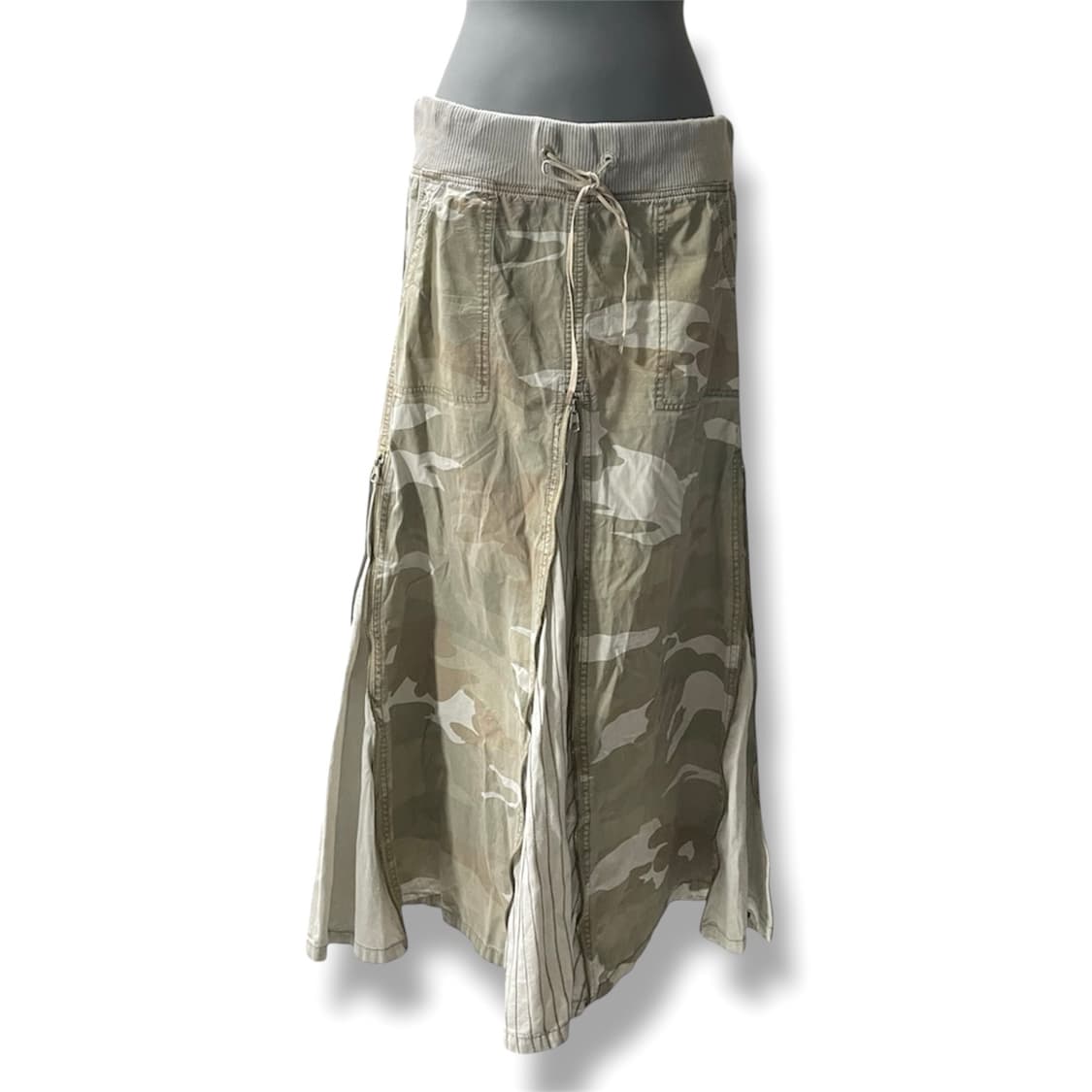정품.고아 희귀패턴 카모 롱스커트(표기M) 상품이미지1