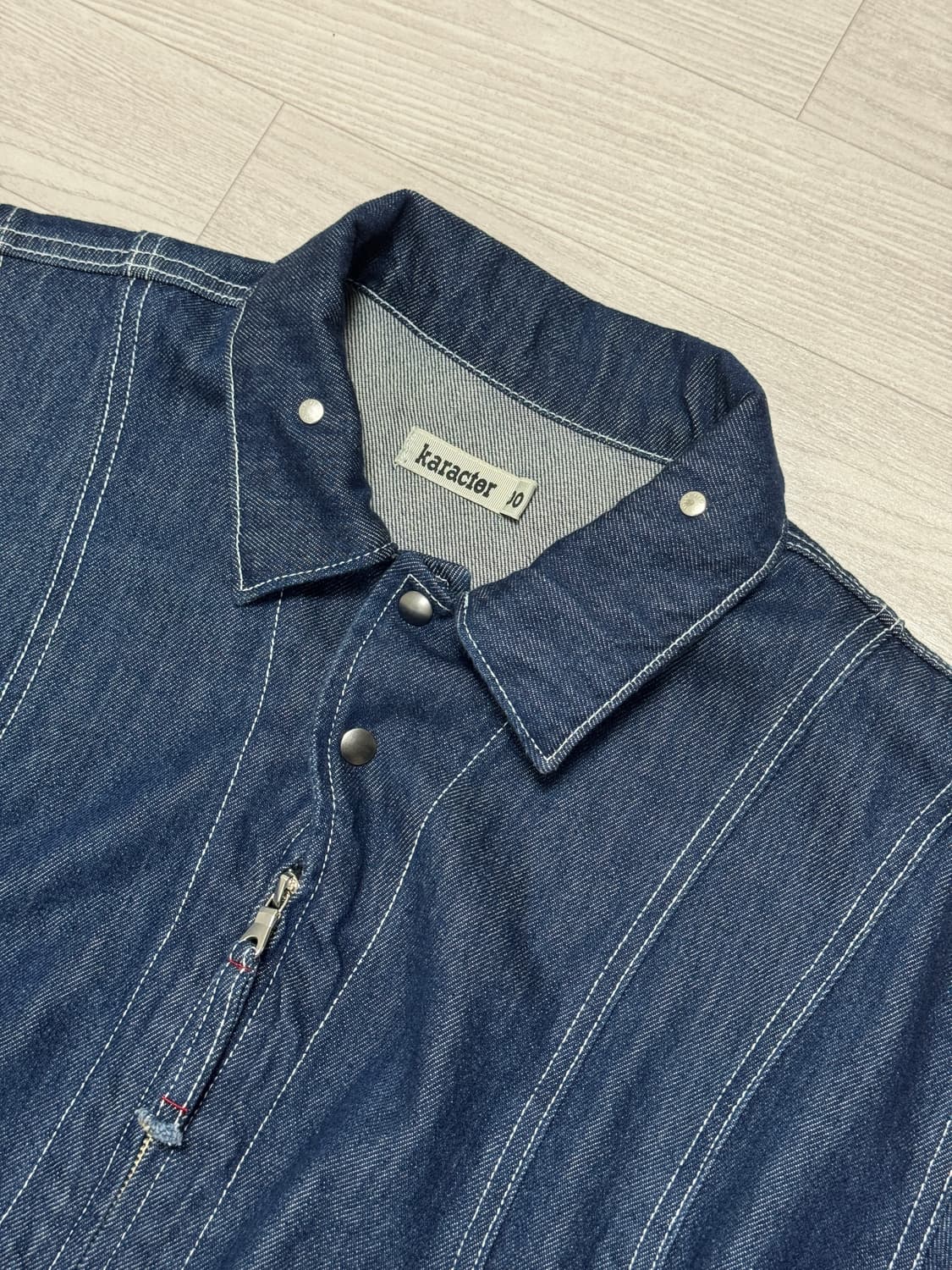 카락터 아크 패널 데님 블루종 인디고 00 상품이미지3