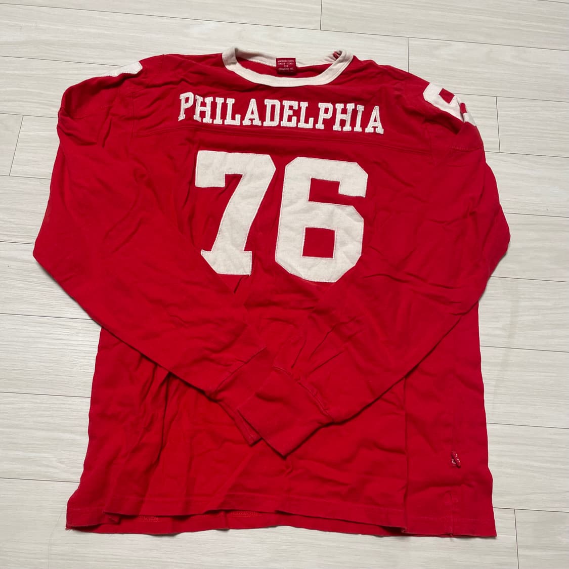 컨버스 올스타 나그랑 긴팔 티 레드 L 상품이미지1