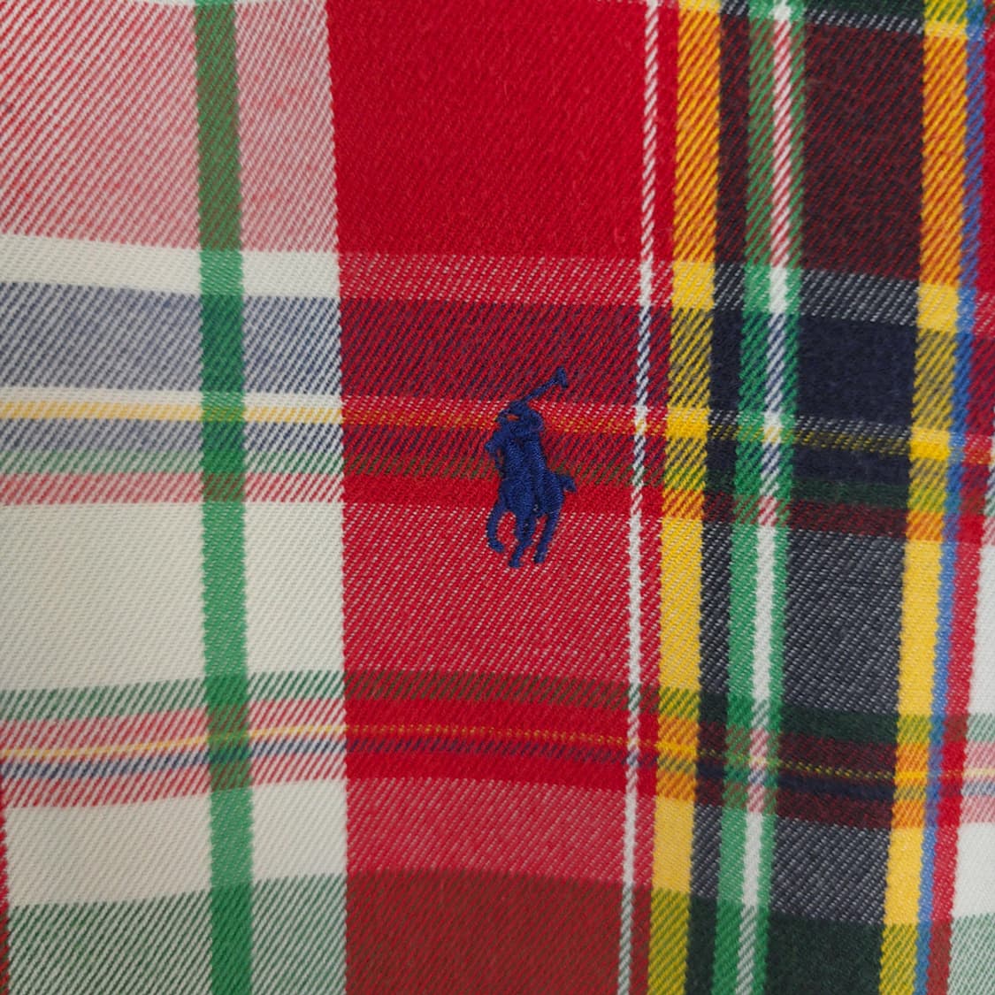 폴로 랄프로렌 POLO 커스텀핏 레드배색 체크 코튼 셔츠 남방 L 상품이미지3