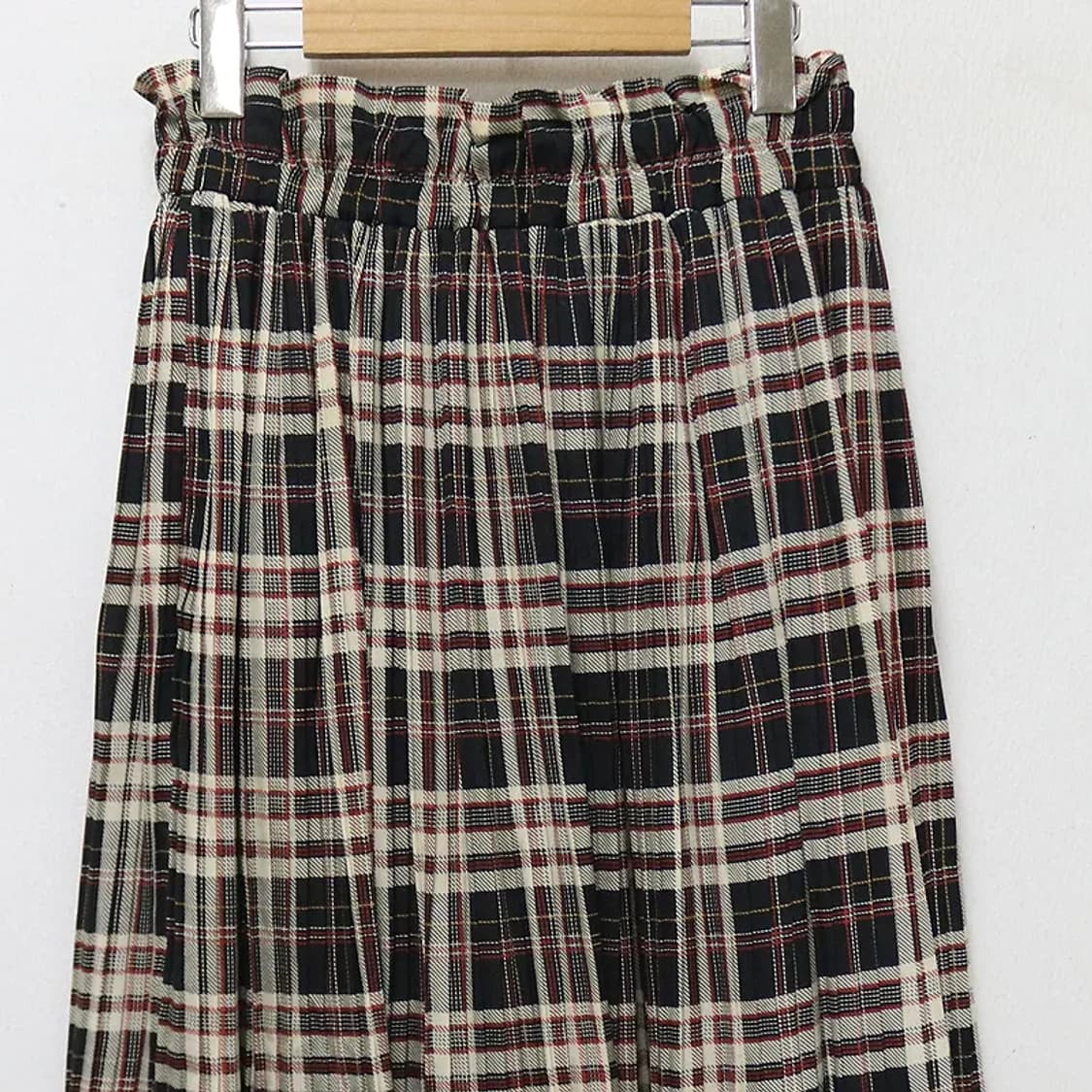 RADARISTA 플리츠 체크 롱스커트 61139 상품이미지5