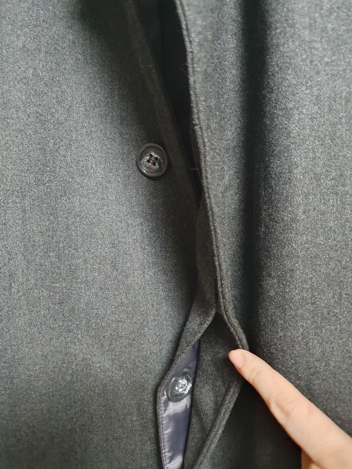 입생로랑 YSL 디퓨전옴므 차콜 클래식 롱코트 100 상품이미지6