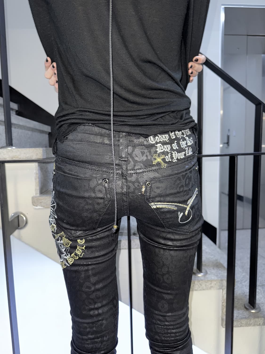 gothic cross leopard pants 상품이미지6