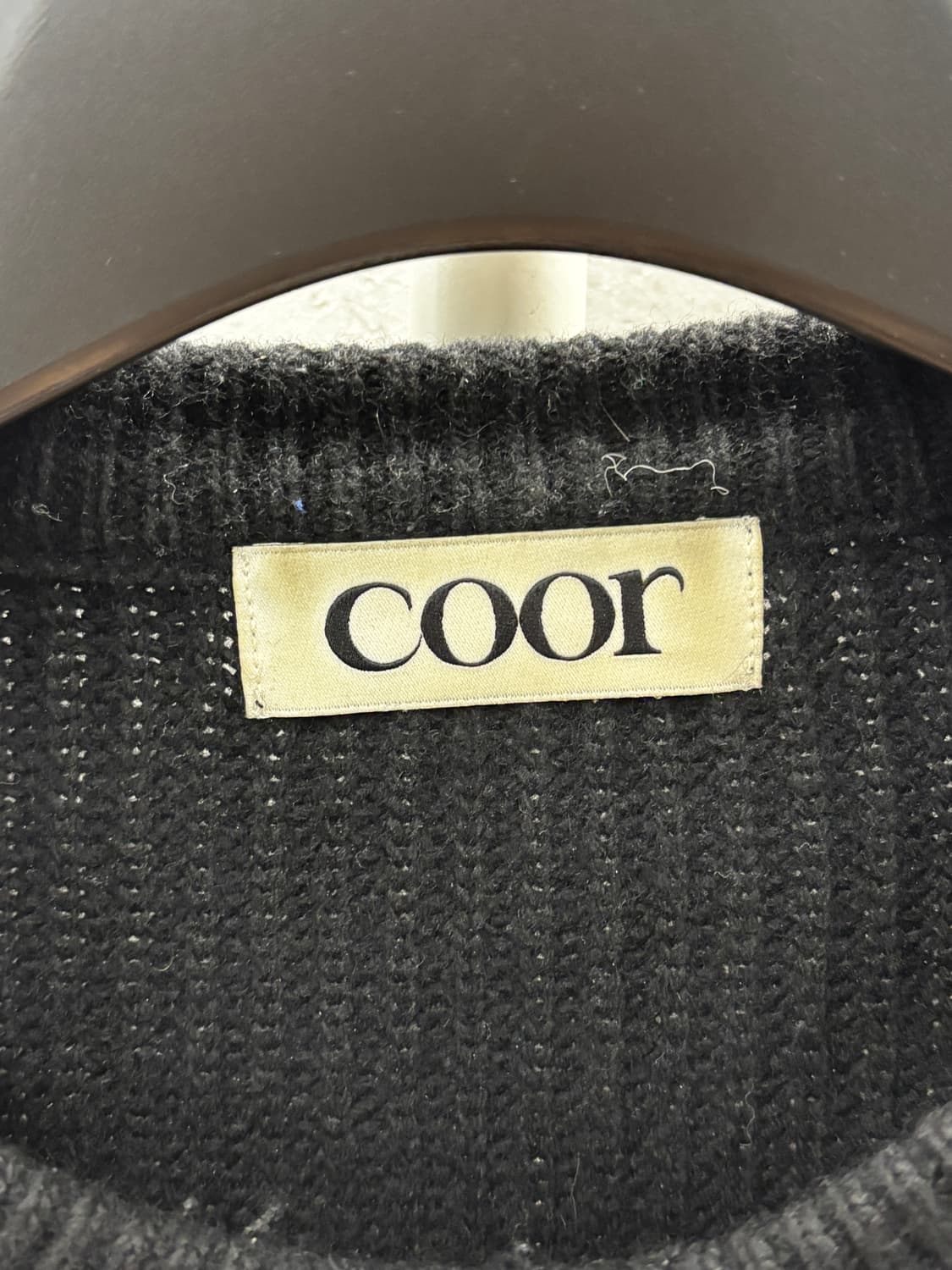 쿠어 블랙 니트 M 사이즈 상품이미지4