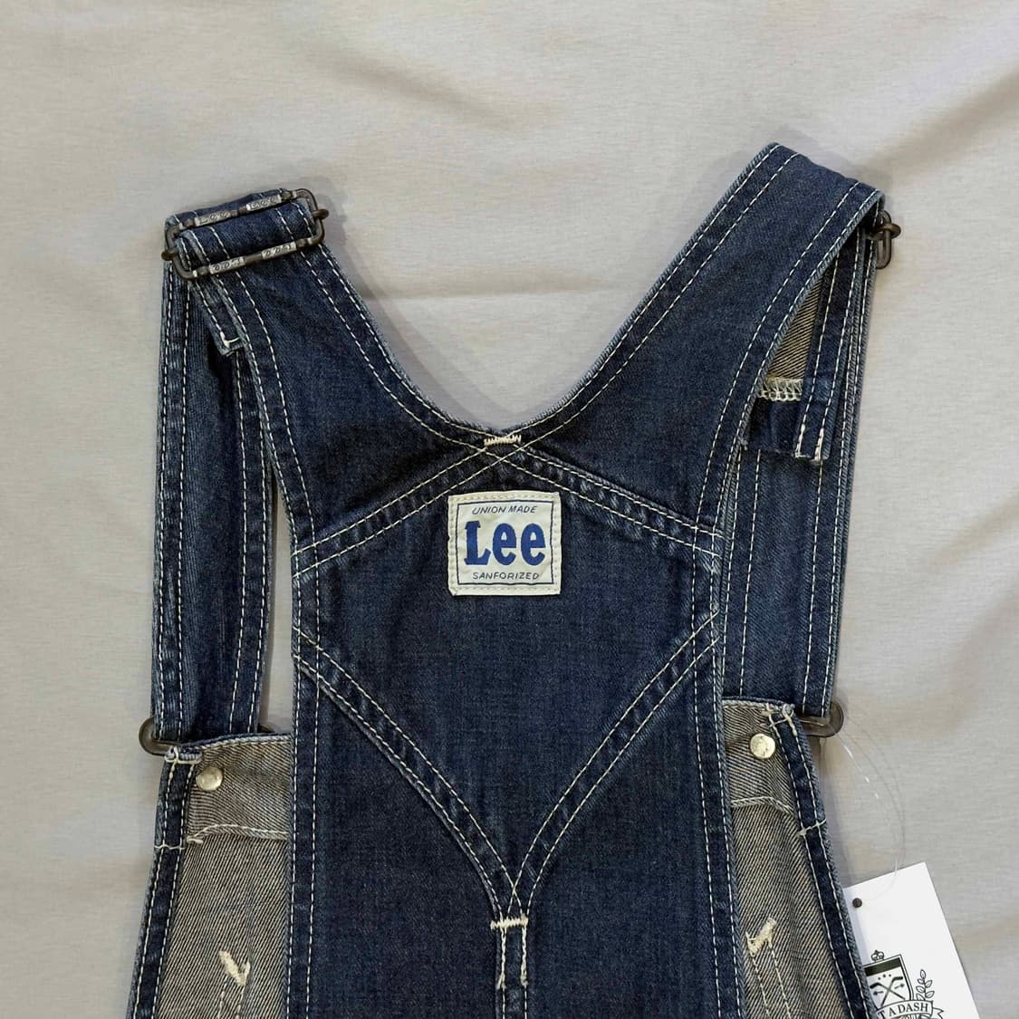 Lee 리 유니온메이드 데님 오버롤 미니 원피스 상품이미지7