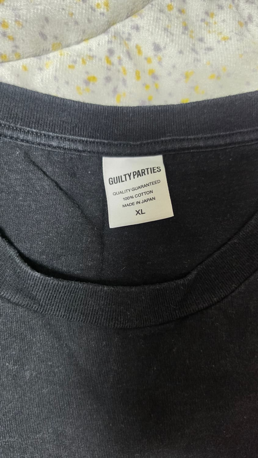 와코마리아 백로고 하프 티셔츠 블랙 XL 판매합니다 상품이미지5