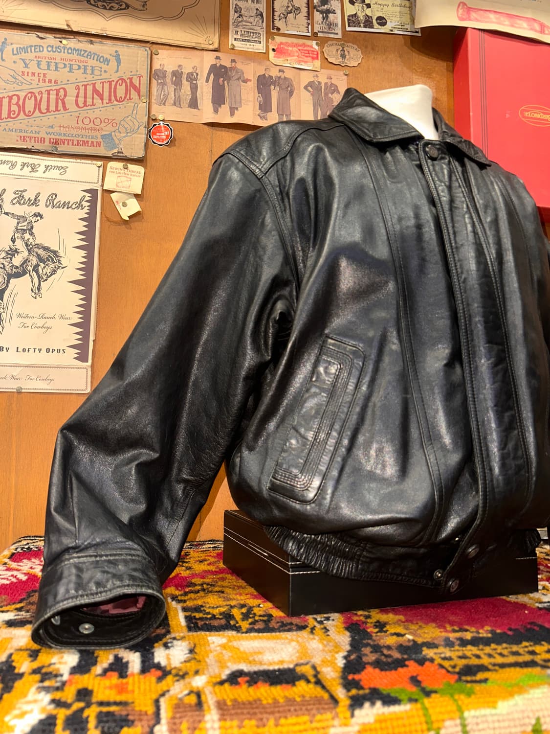 ( XL-2XL ) 가죽자켓 봄버자켓 레더자켓 항공점퍼 a2가죽자켓 상품이미지3