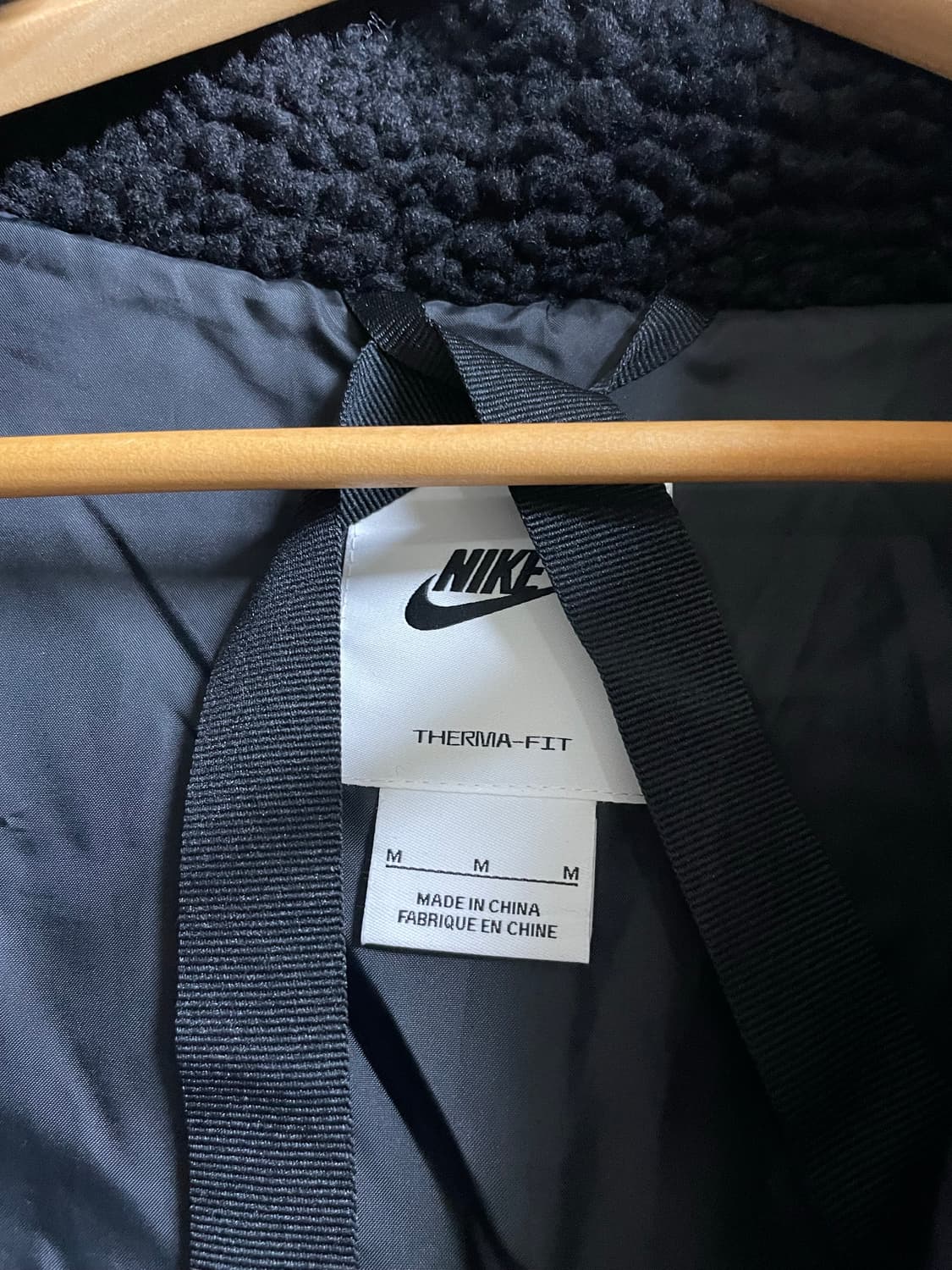 나이키 우먼스 쉐르파 뽀글이 패딩 자켓 DV6676-010 상품이미지6