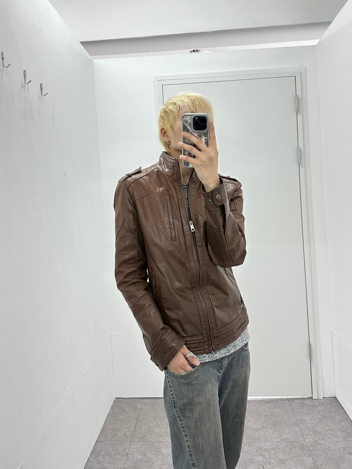 Kinloch Anderson Cowhide Leather Jacket 상품이미지10