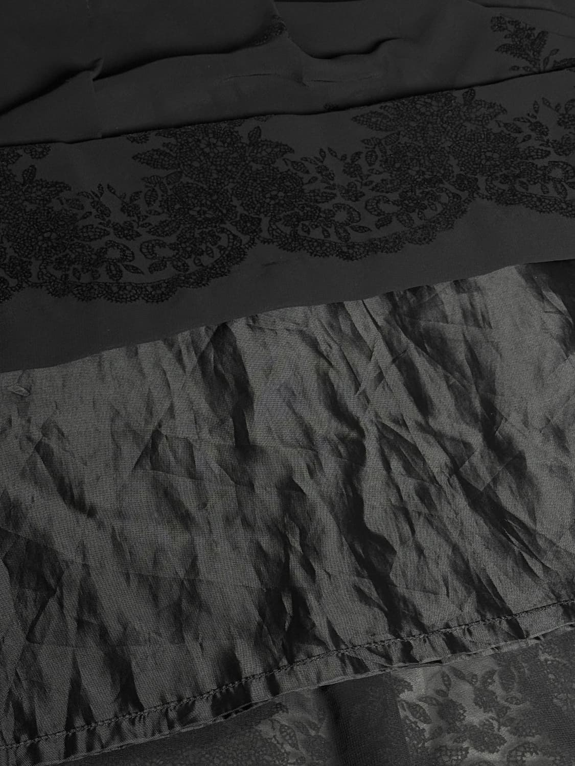 빈티지 플라워 자수 미디 스커트 상품이미지4