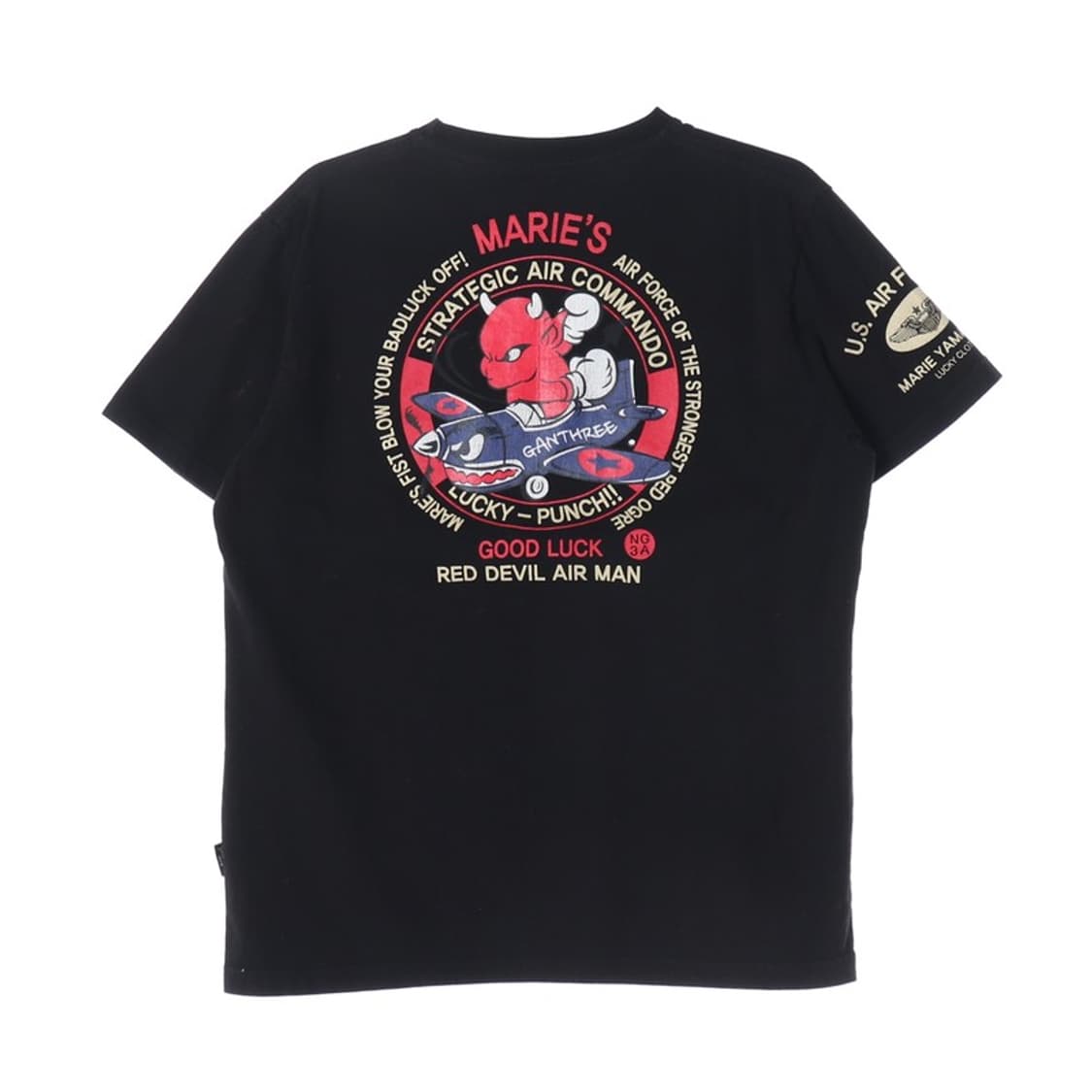 간쓰리 바이 마리 USAF 레드 데빌 그래픽 티셔츠 XXL 상품이미지2
