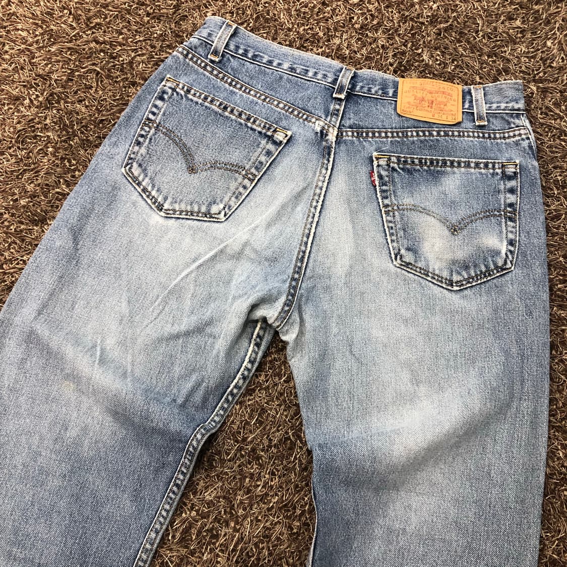 리바이스 505 USA 워싱 데님 팬츠 상품이미지5