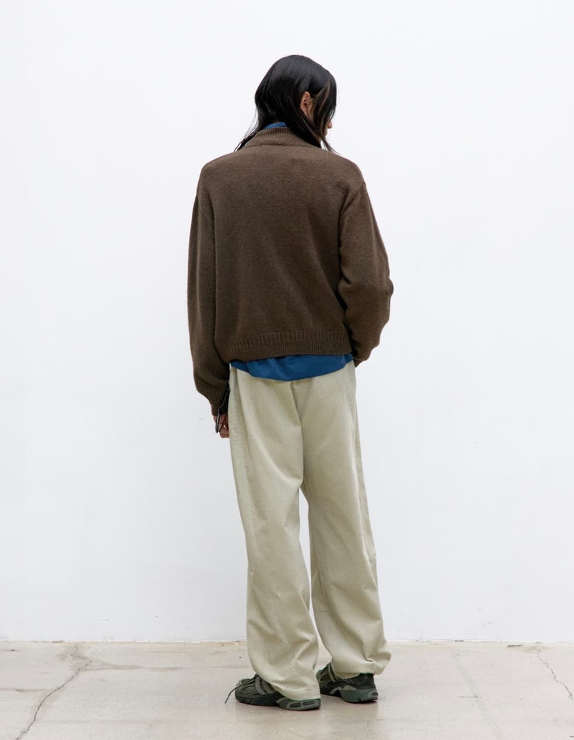 (새상품) 쿠어 알파카 블렌드 니트집업 스웨터 상품이미지5