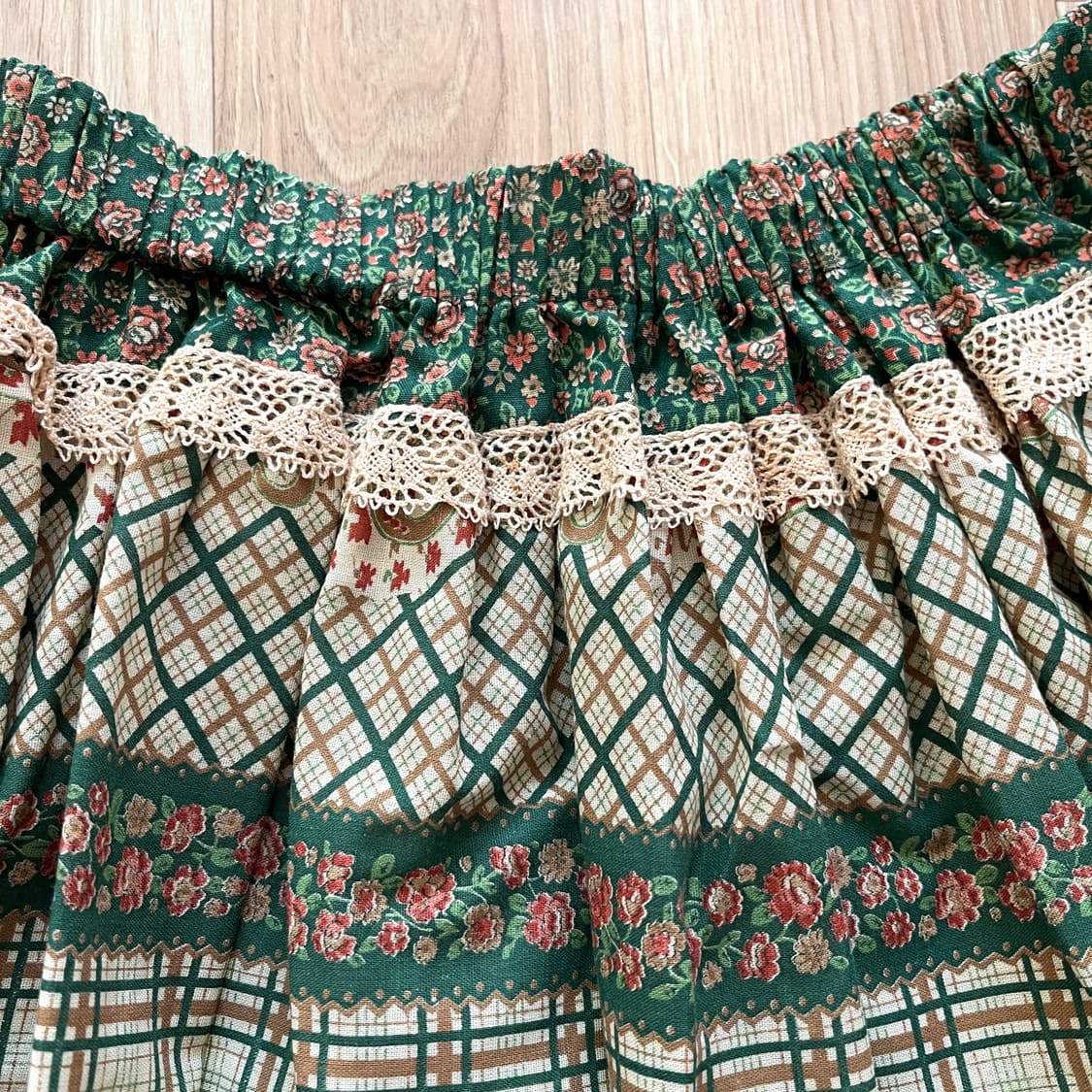 일본 빈티지 모리걸 스커트 아오이 유우 하구미 상품이미지2