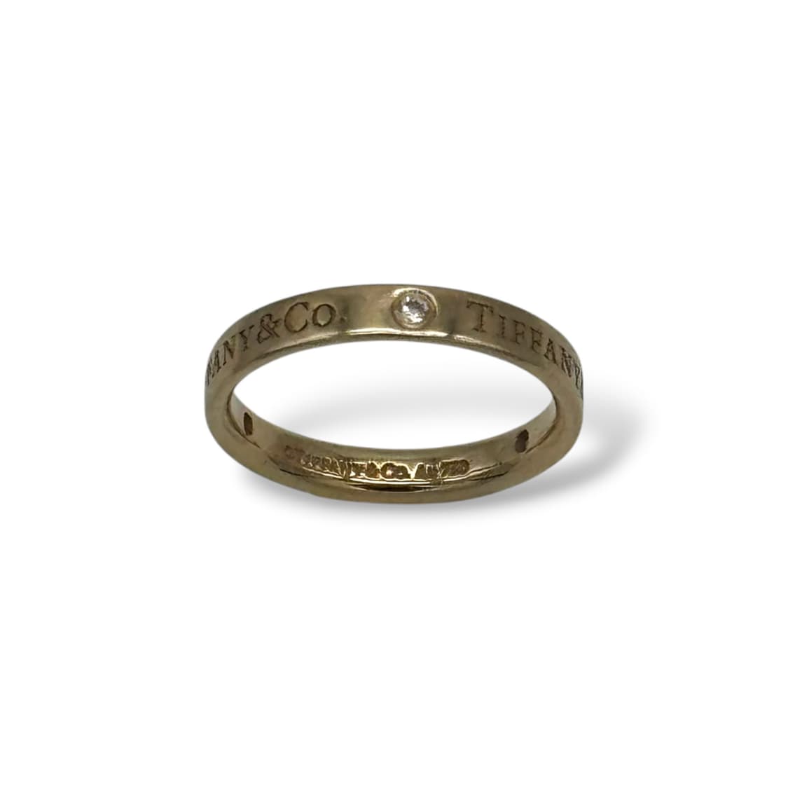 티파니 앤코 3P 다이아 옐로우 골드 밴드링 반지 3mm 12호 상품이미지2