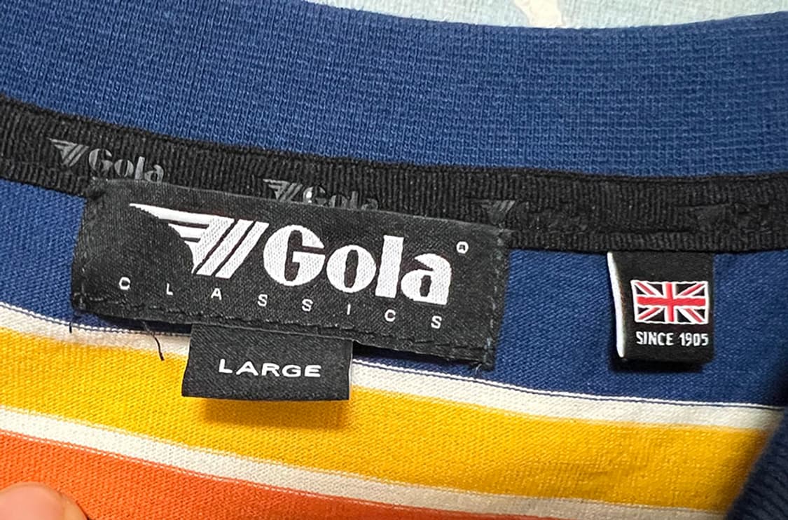GOLA 골라 클래식 스트라이프 남자 반팔티 새상품 캐주얼 L 100 상품이미지3