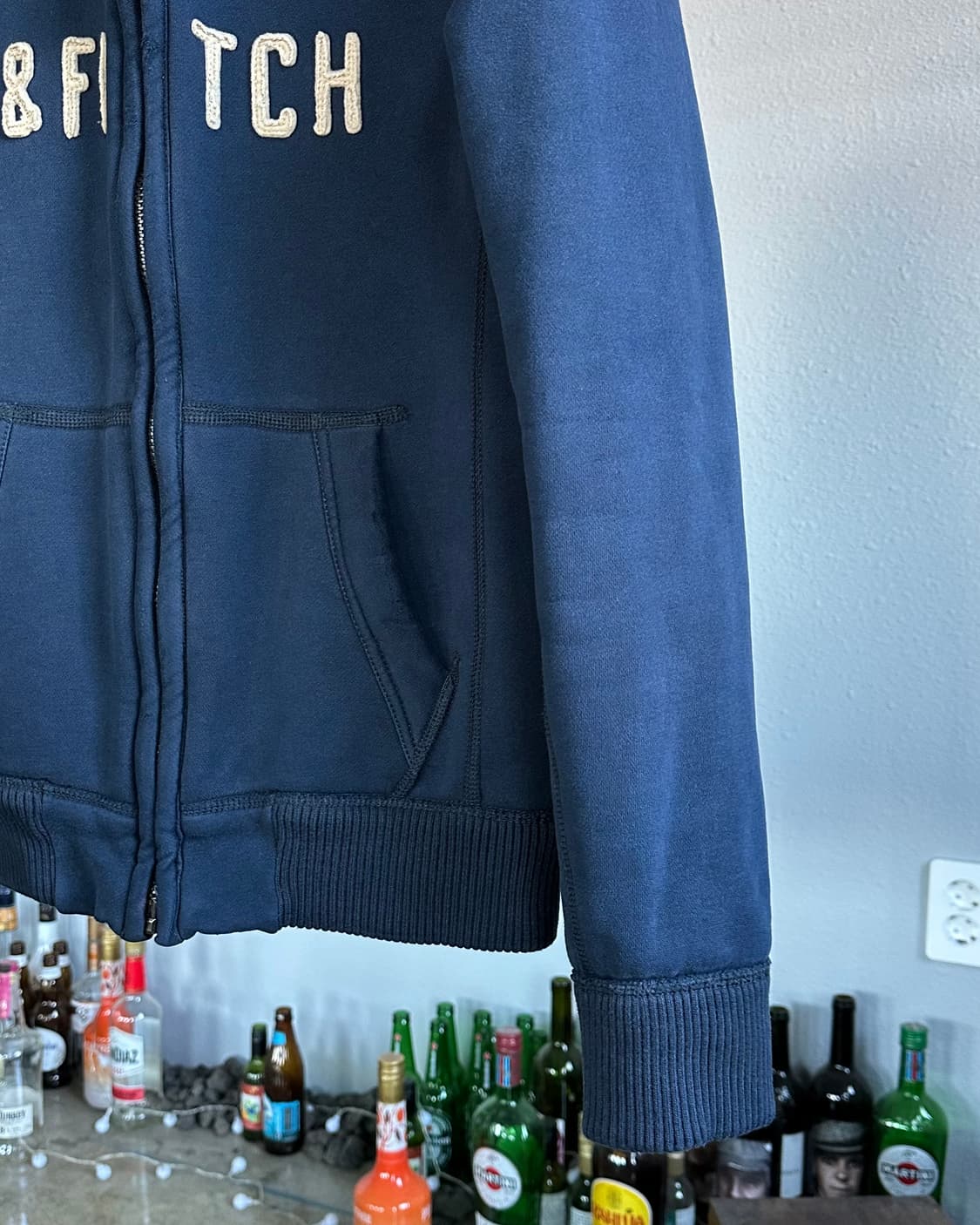 [M]아베크롬비 울프죠 네이비 후드집업 상품이미지5