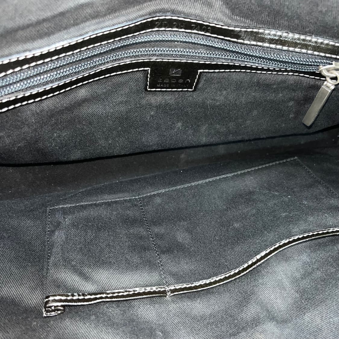 빈티지 글로시 스티치 포인트 토트백 상품이미지6