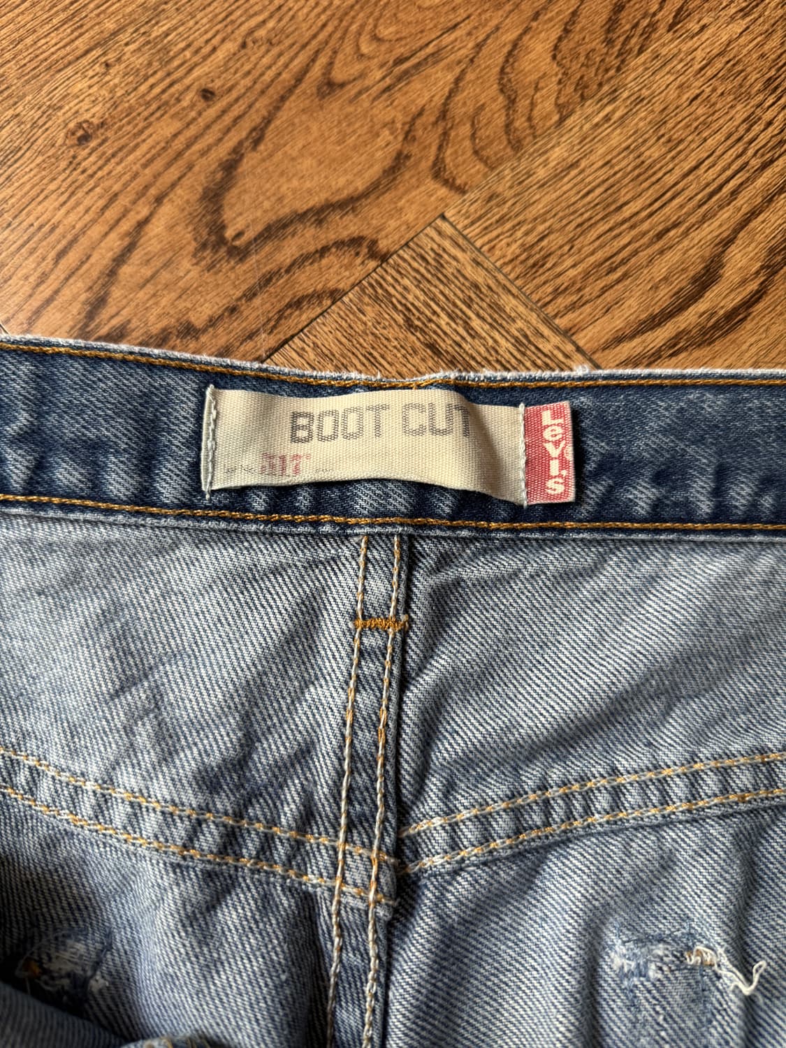 [34]00's 리바이스 517 멕시코제 빈티지 워싱 플레어진 F55 상품이미지5