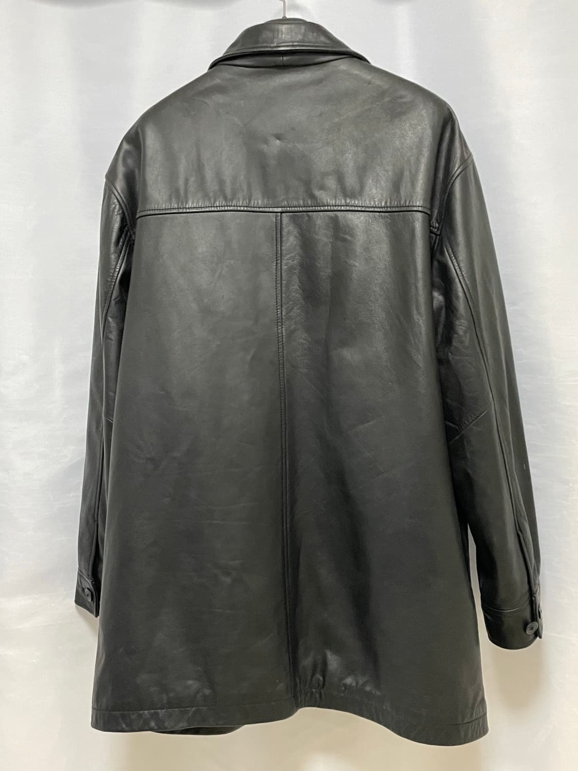 [D.O Archives] 90s 올드갭 레더 카코트 블랙(XL) 상품이미지3
