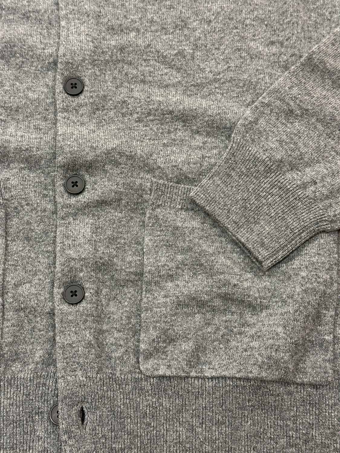 [새제품] 마시모두띠 울100% PK 니트 가디건 헤더그레이 L 상품이미지3