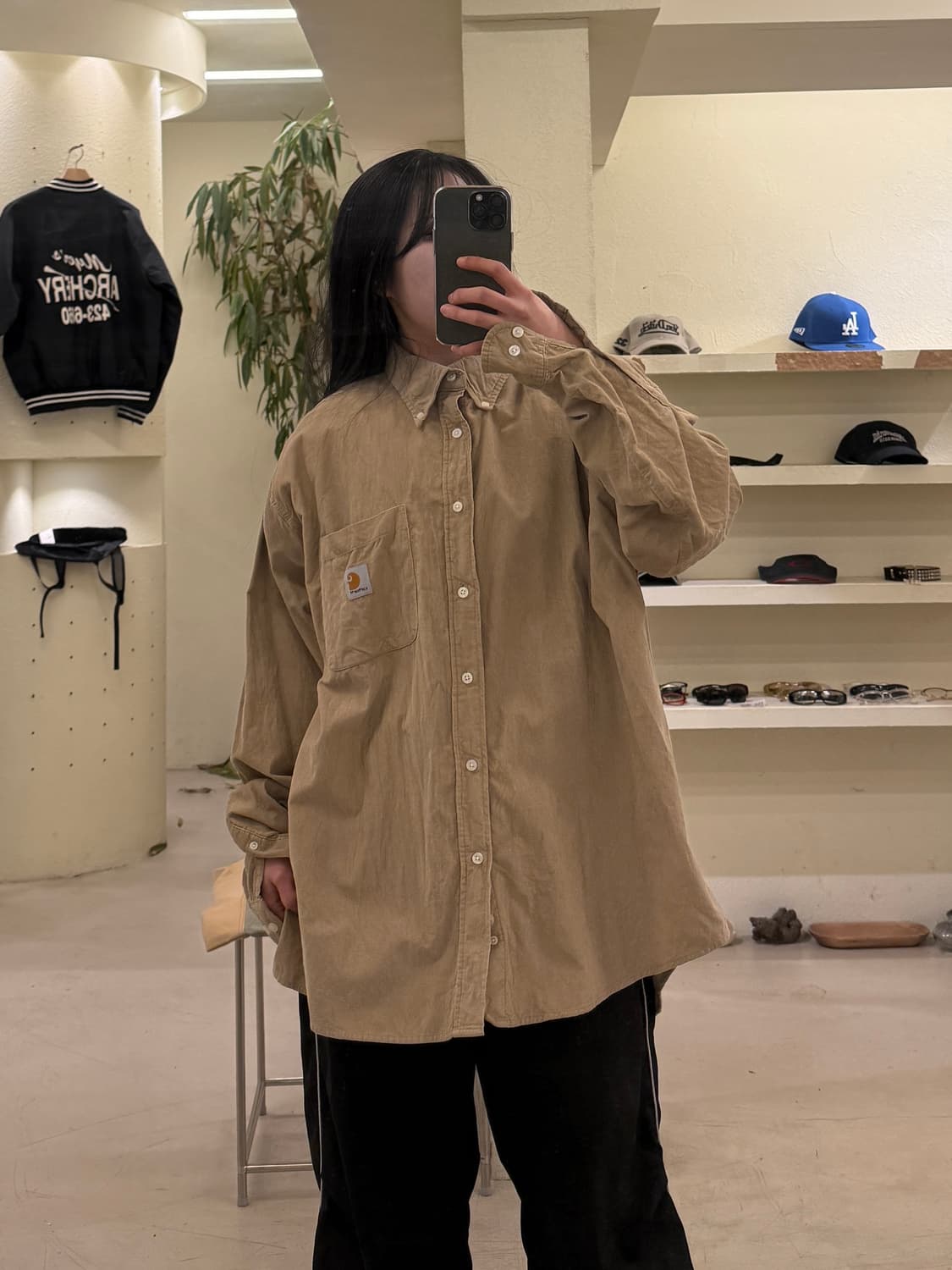 칼하트 코듀로이 원포켓 워크 자켓 U588 상품이미지1