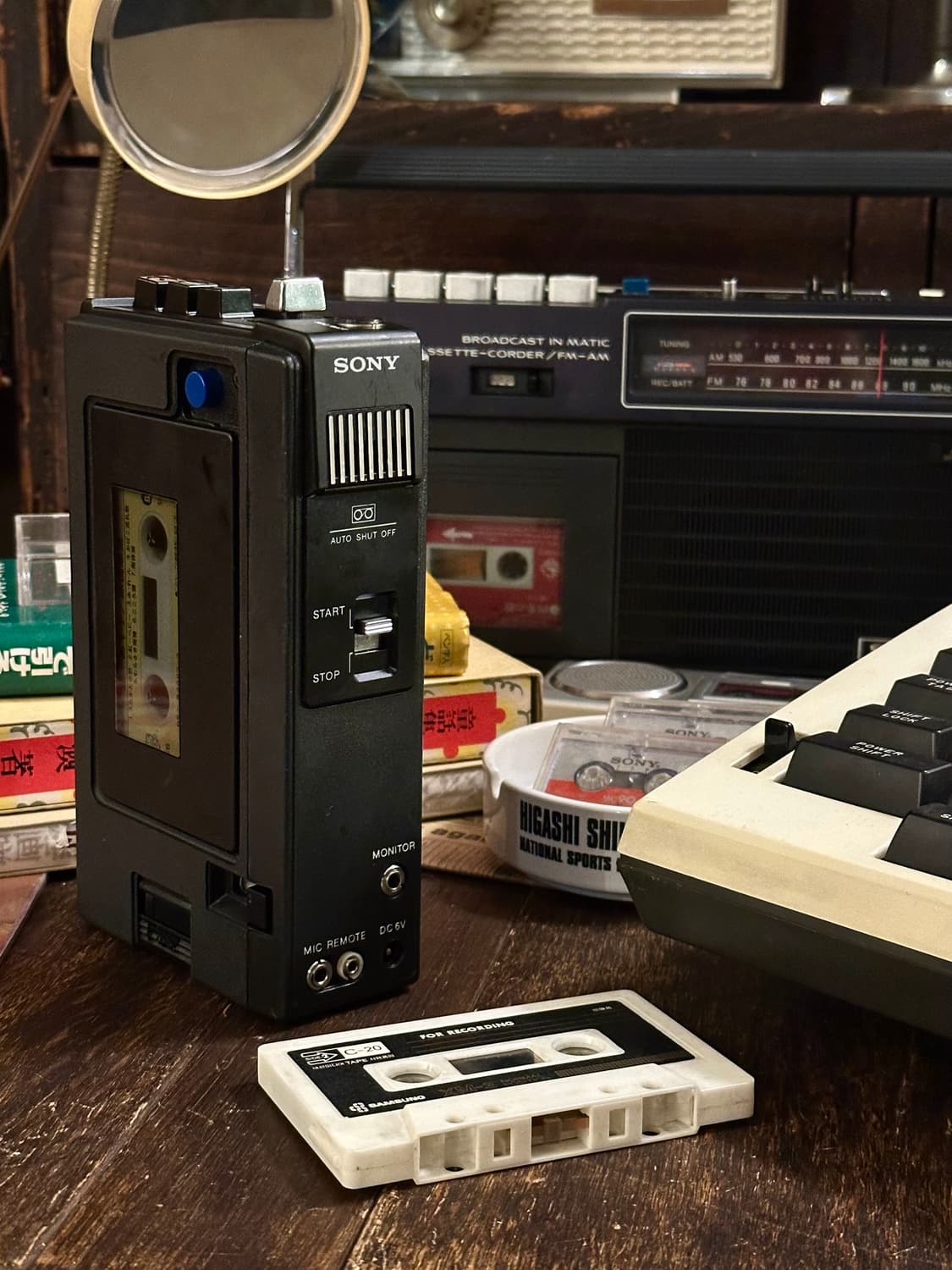 소니 빈티지 휴대용 카세트 플레이어 레코더 상품이미지6