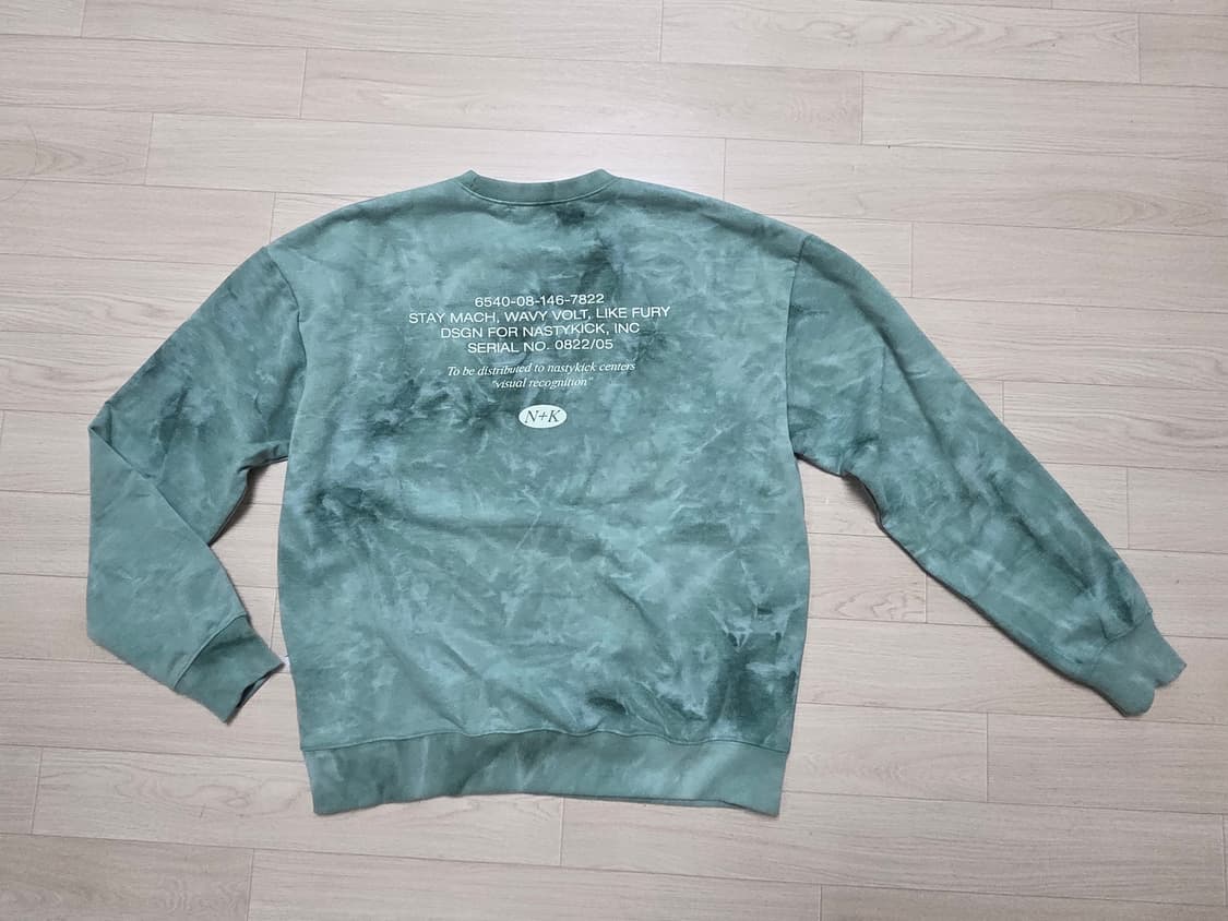 새상품 남성여성100 물나염맨투맨-네스티킥 상품이미지2