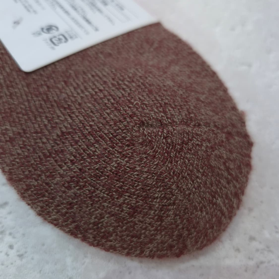 일본제 도톰 브라운 울혼방 겨울양말 2P 상품이미지6