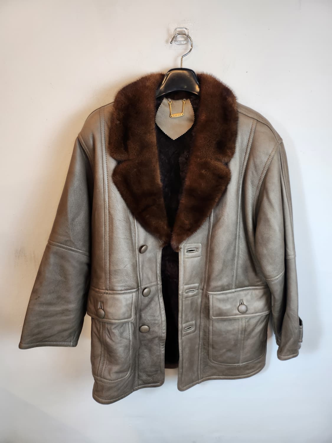 (빈티지)플레이보이 웰메이드 밍크양털가죽 무스탕 95 M 상품이미지2