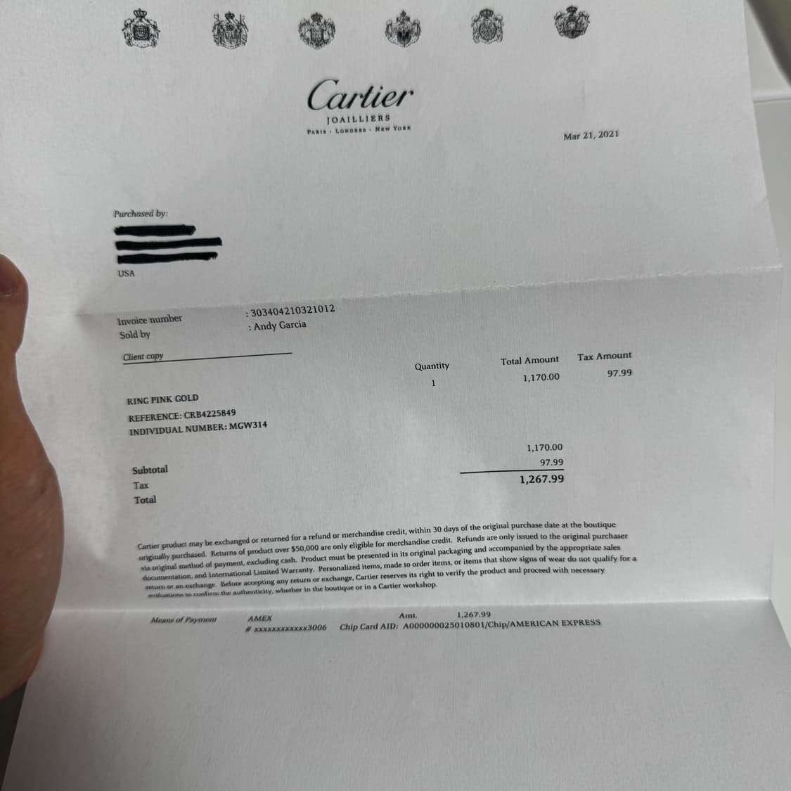 [49] 까르띠에 저스트앵끌루 반지 sm 상품이미지6