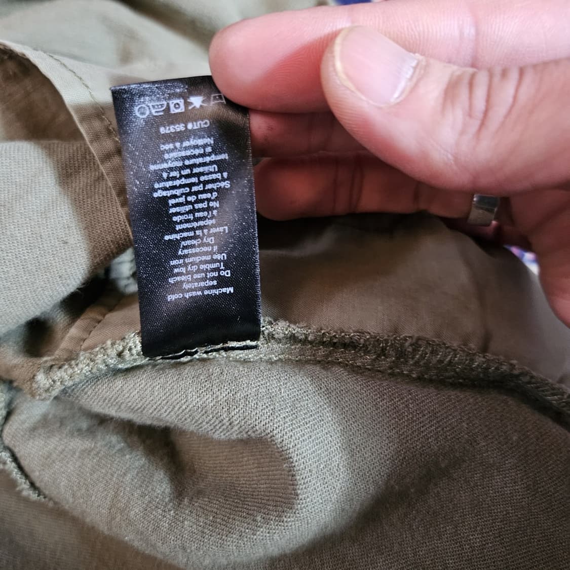 레그앤본 밀리터리 루즈핏 숏 버튼 야상  상품이미지5