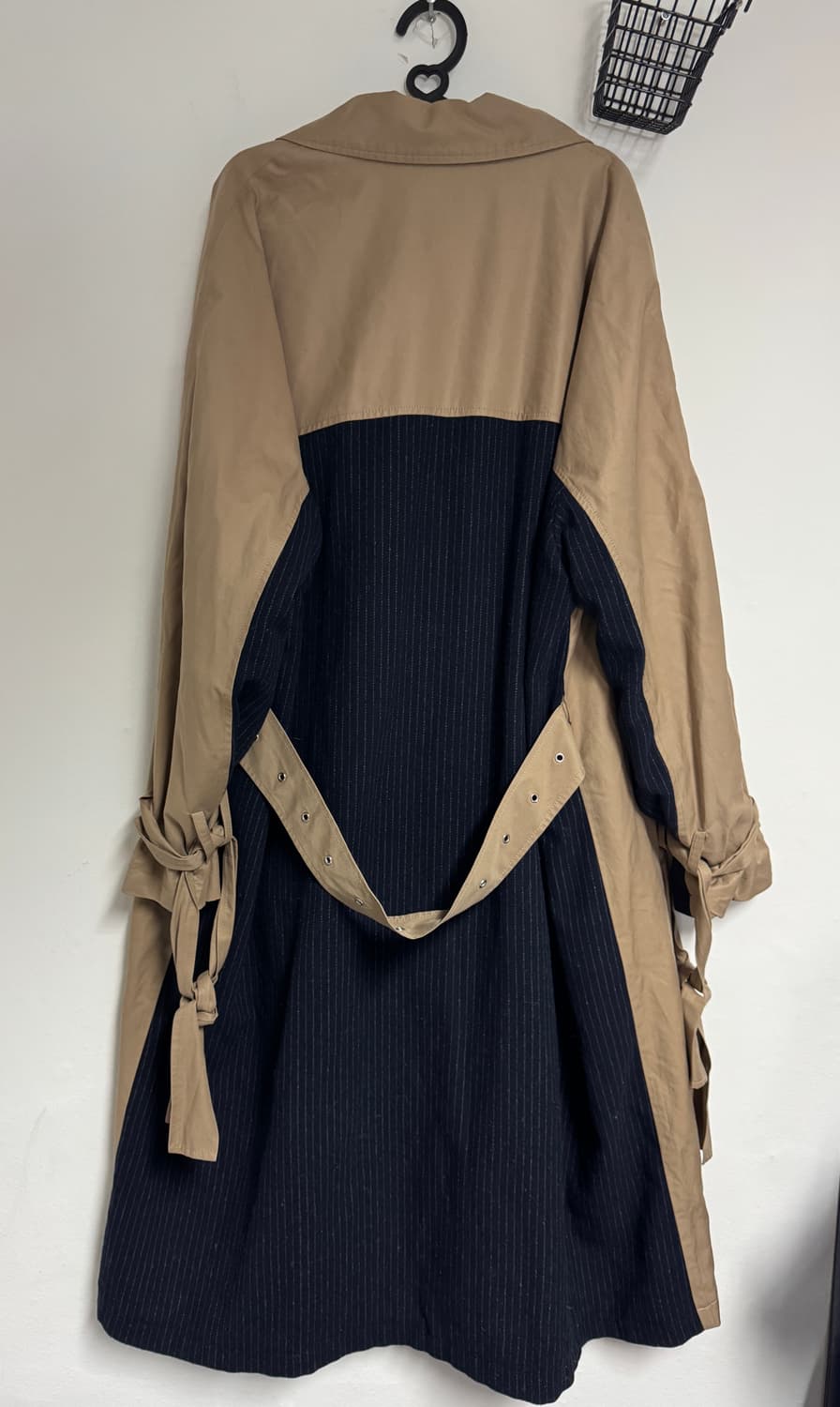 여성 자라 ZARA 빅 사이즈 스트라이프 트렌치 코트 XL 상품이미지8