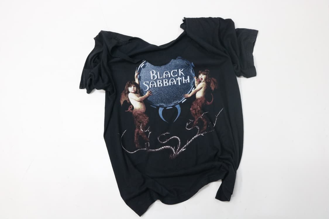 블랙 사바스 리유니언 투어 컷오프 빈티지 반팔티셔츠  상품이미지2