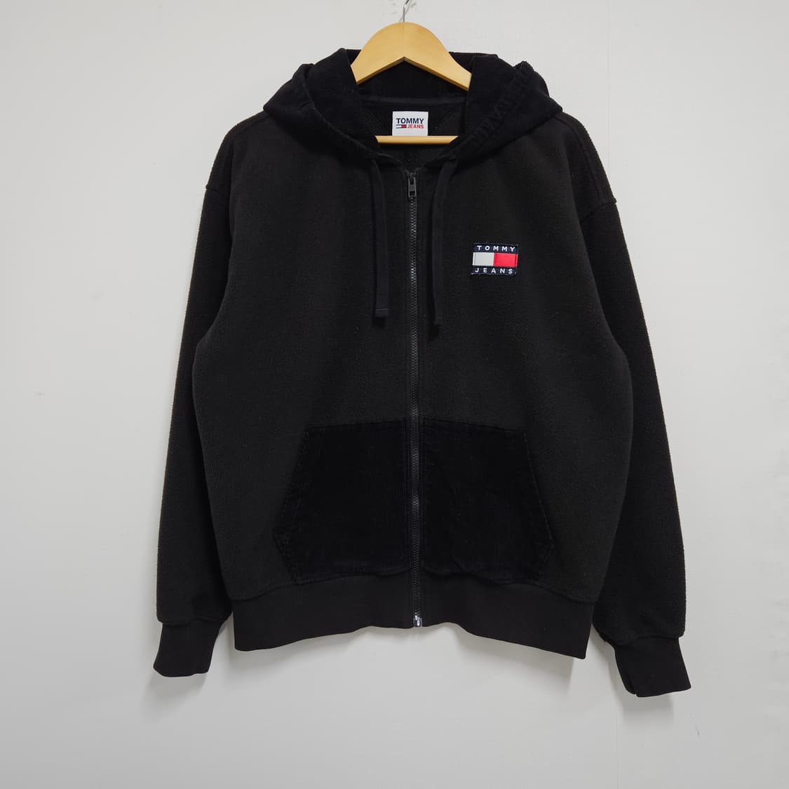 M 100) 타미 진스 코듀로이 후리스 후드집업 상품이미지2