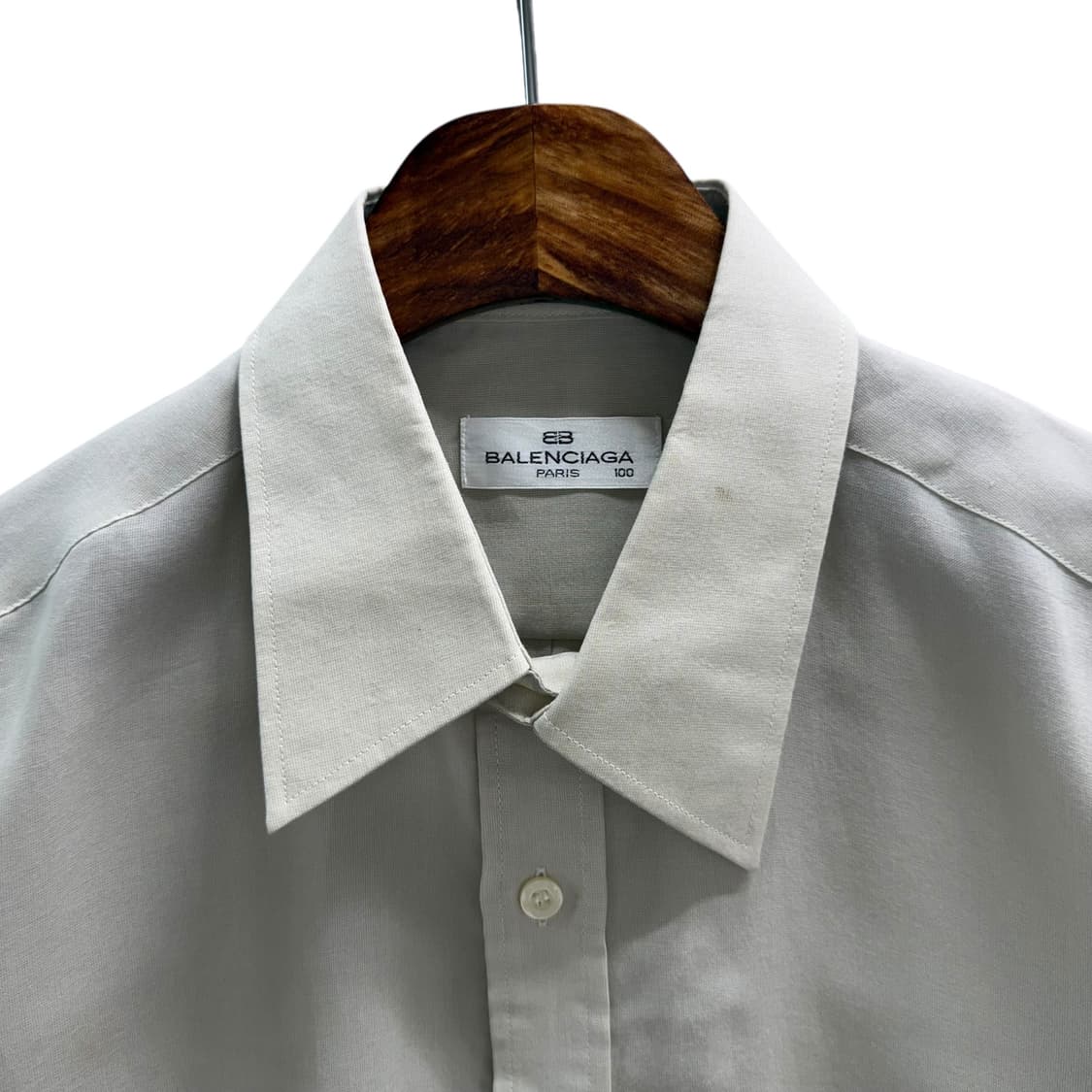 [L] 발렌시아가 베이지 반팔셔츠 상품이미지6