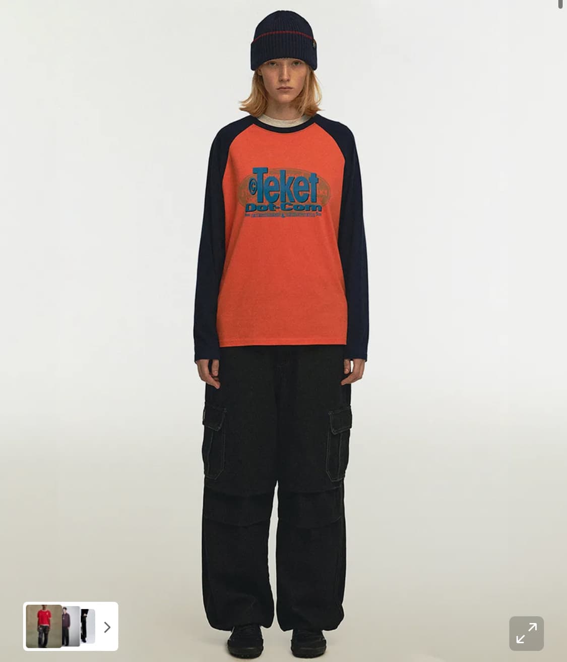 테켓 위켄드 카고 진 Weekend Cargo Jeans Black  상품이미지2