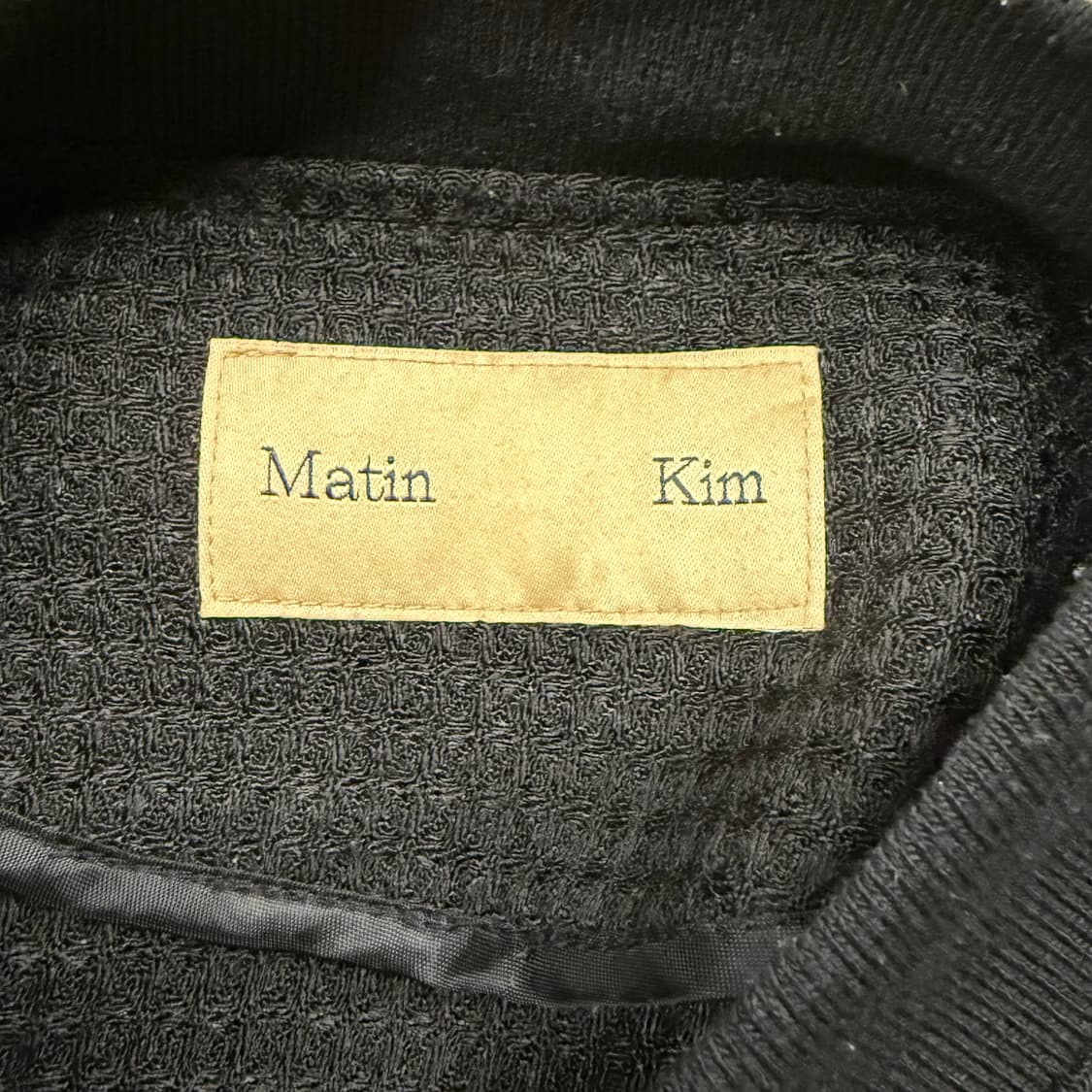 마뗑킴 블랙 바시티 자켓 점퍼  상품이미지5