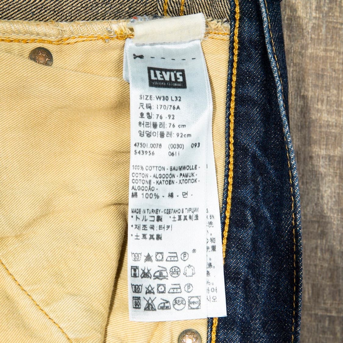 LVC 47501 셀비지 데님 30x32 상품이미지9