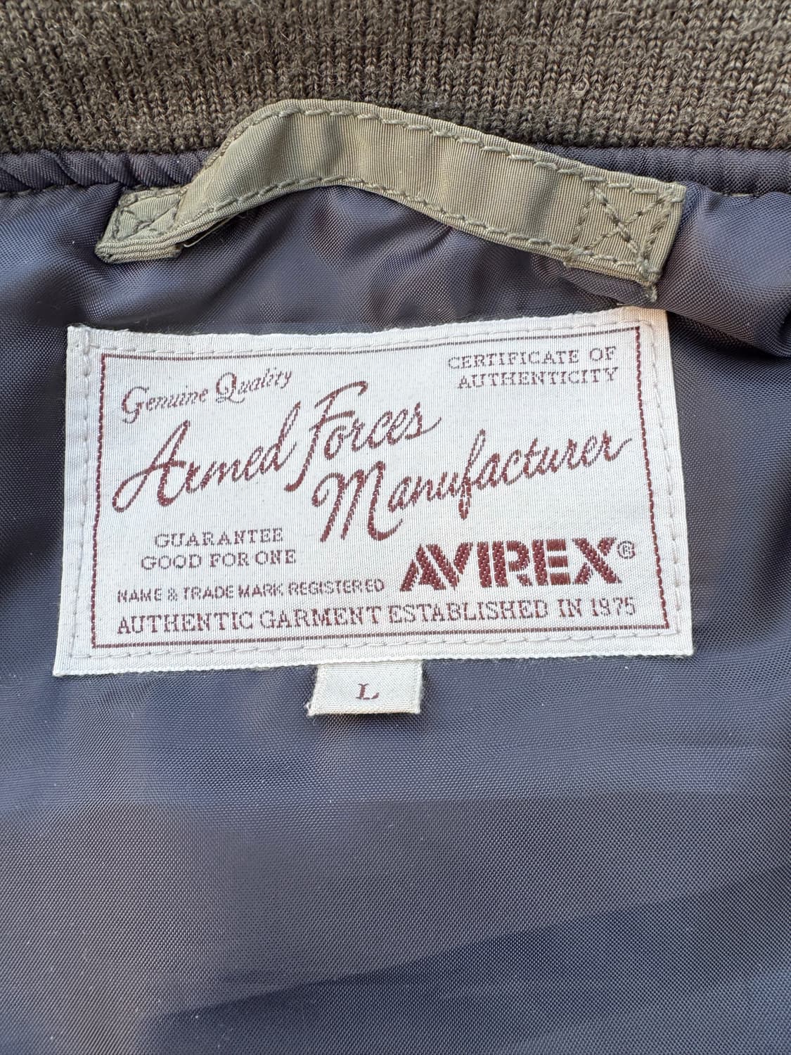 아비렉스 미국 공군 70주년 기념 MA-1 플라이트 자켓 상품이미지6