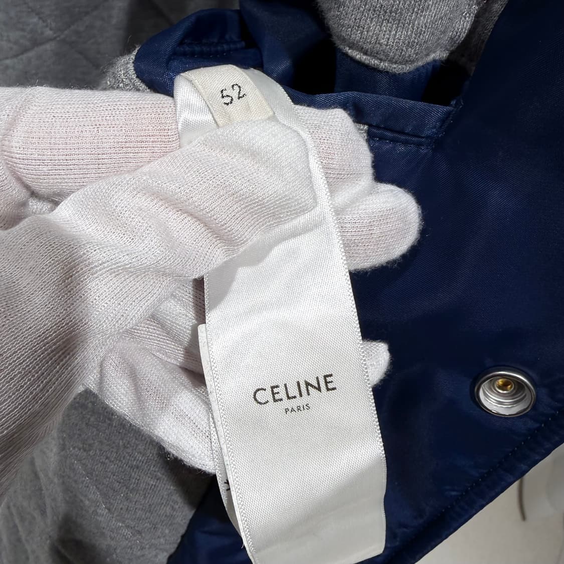 (S+/52) / 셀린느 오버사이즈 후드 테디 네이비 자켓 상품이미지8