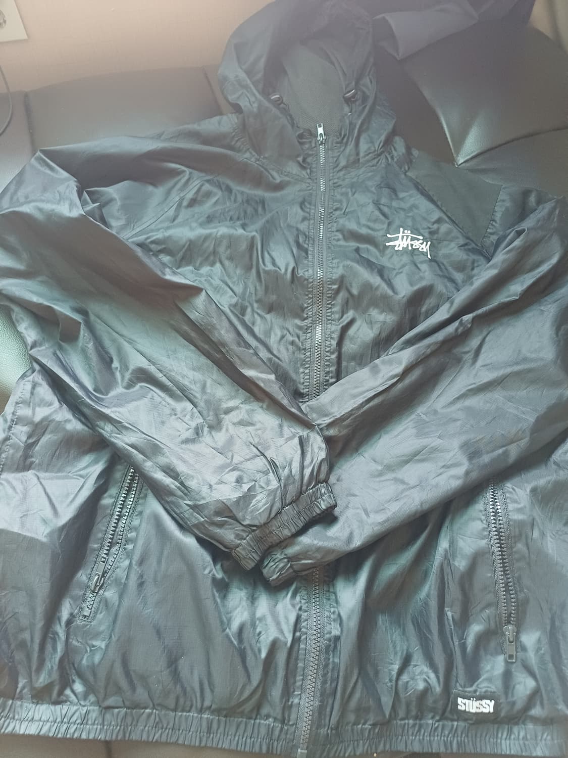 90s 스투시 바람막이 블랙 L 정품 상품이미지1
