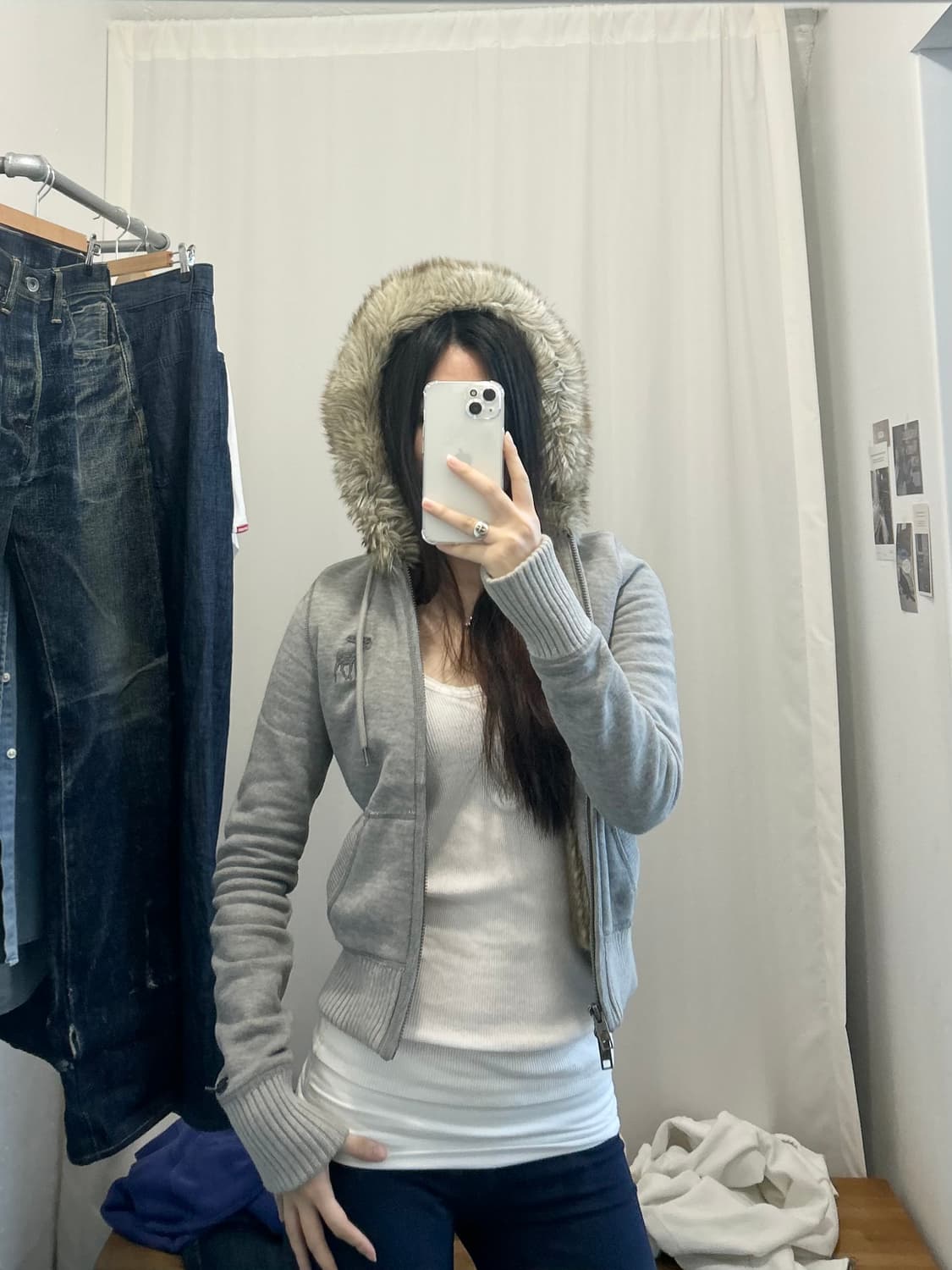 아베크롬비 울프죠 y2k 후드집업 상품이미지2