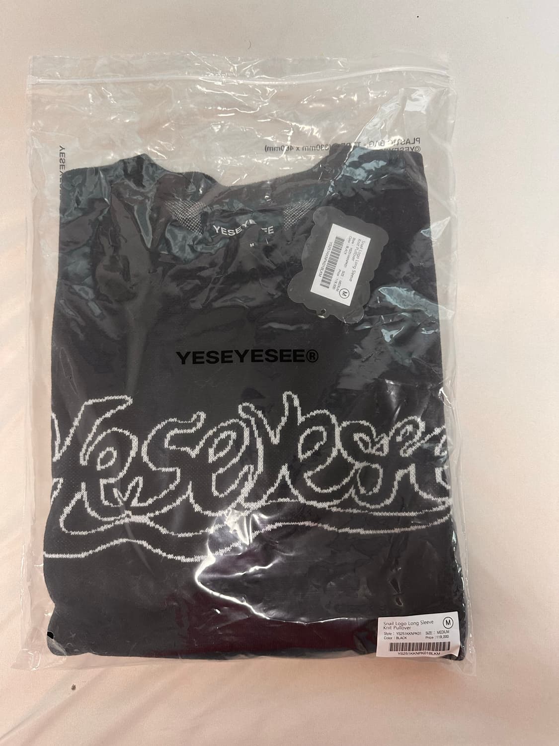 Y.E.S 예스아이씨 니트 롱슬리브 M 상품이미지2