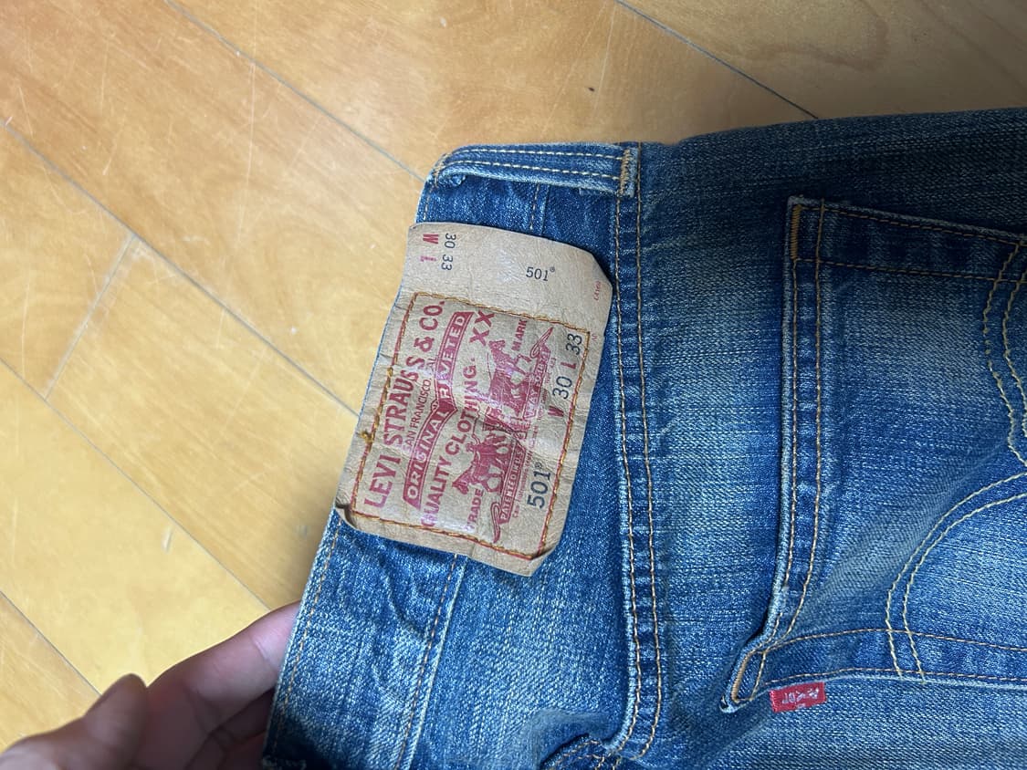 [정품/30X33] 리바이스 501데님 청바지 b8 상품이미지4