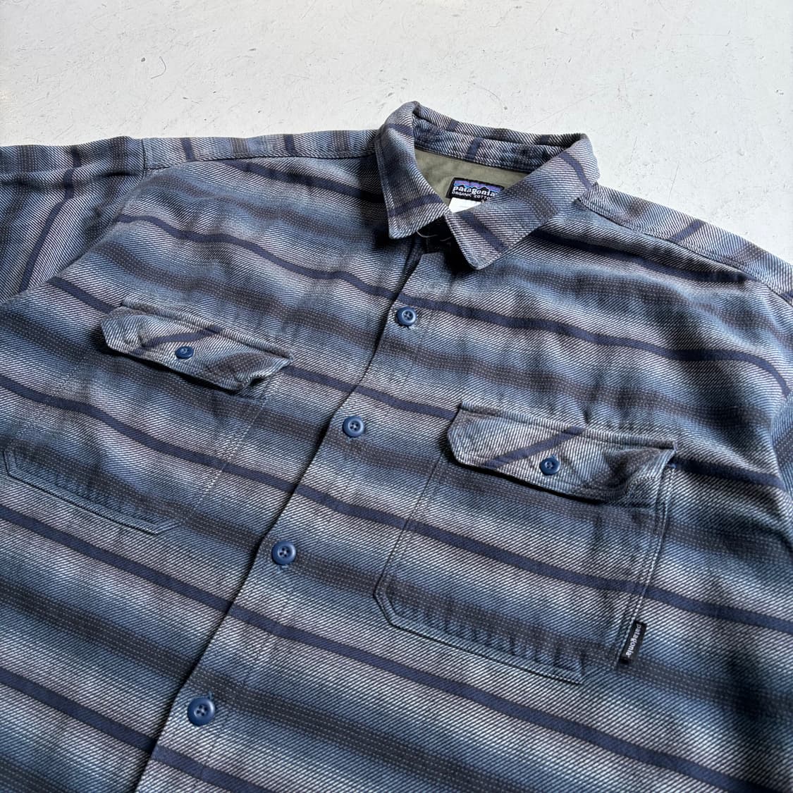 파타고니아 빈티지 스트라이프 셔츠 XL 상품이미지4