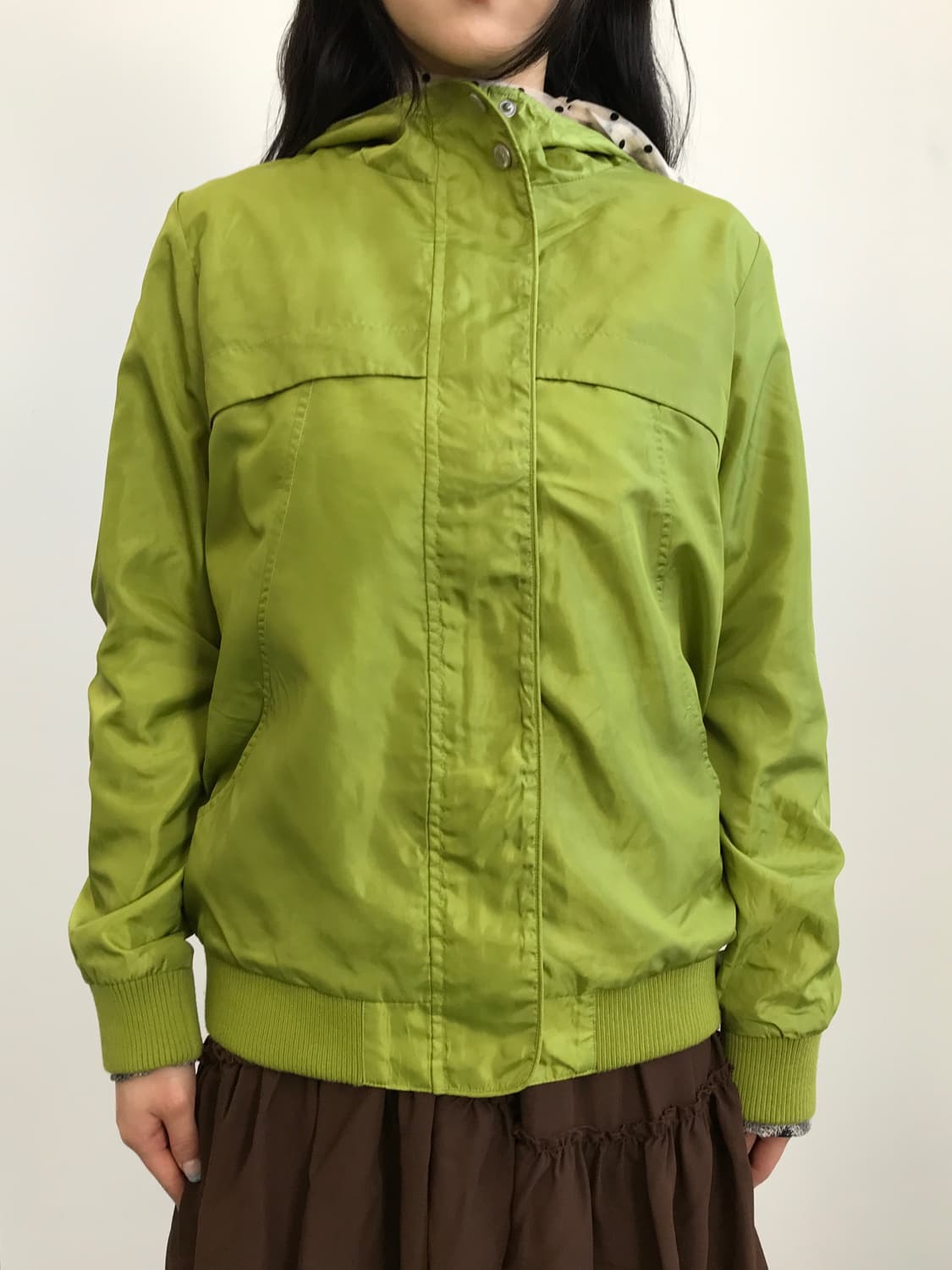 AVARICE Lime Green Windbreaker Jacket 상품이미지2